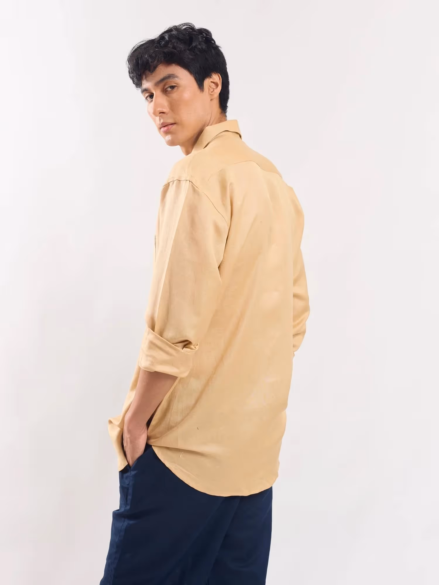 Beige Linen Shirt image 6