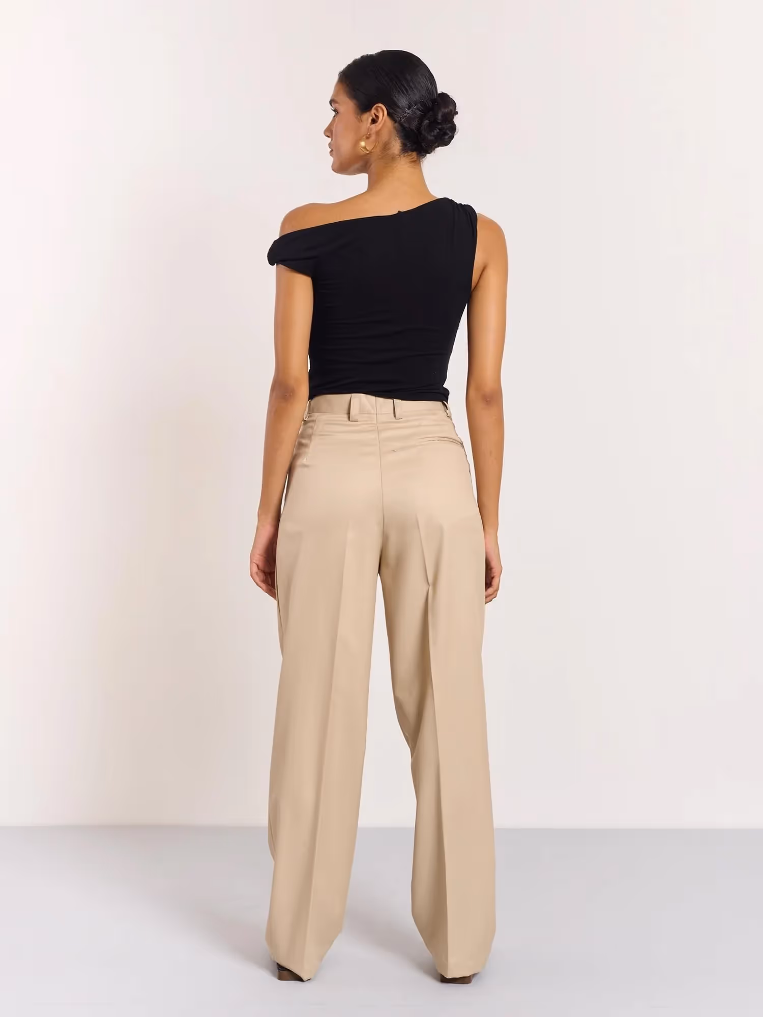 Beige Tailored Trousers  image 5