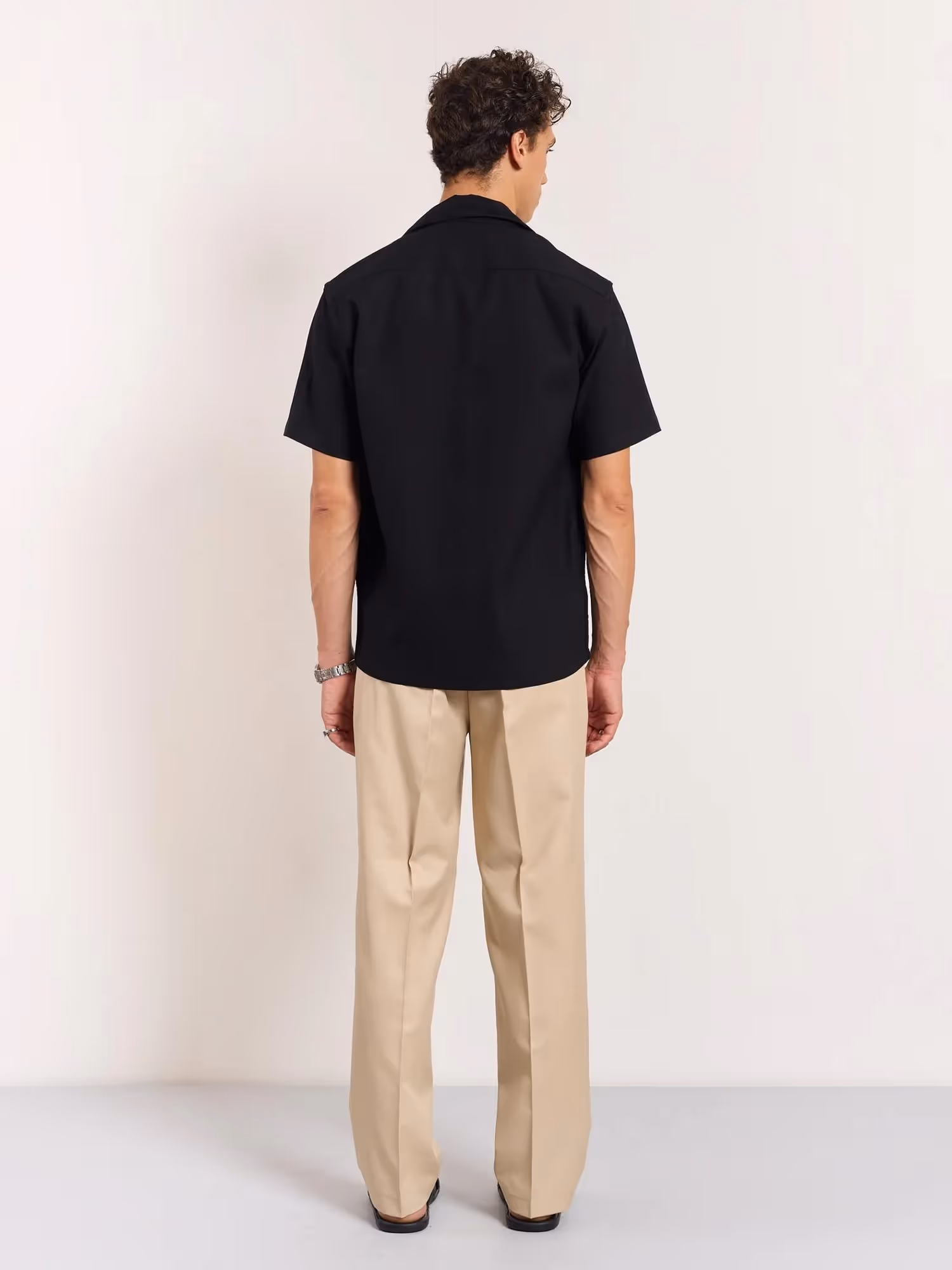Beige Tailored Trousers  image 8