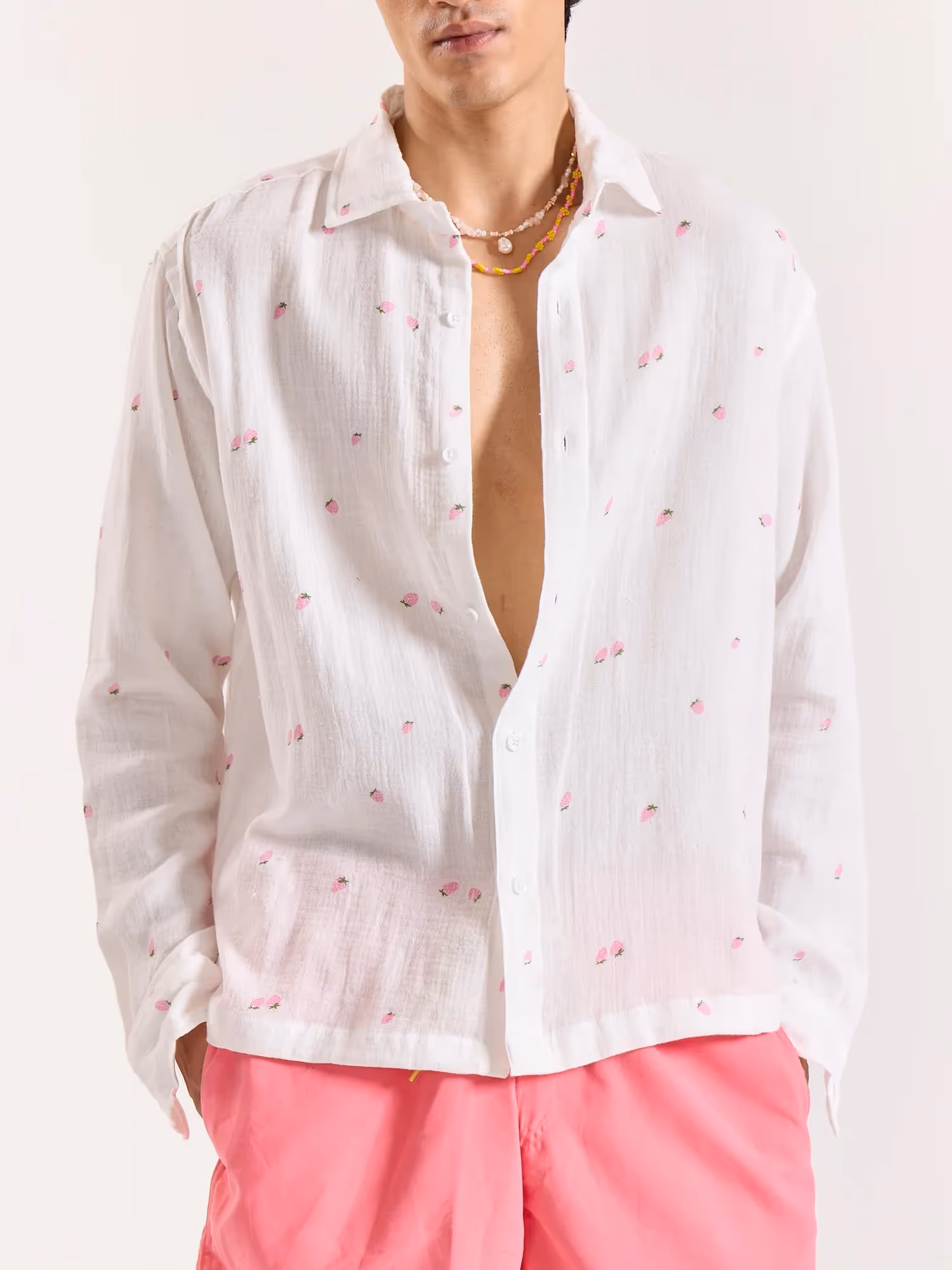 Berry Drip Gauze Holiday Shirt  image 2
