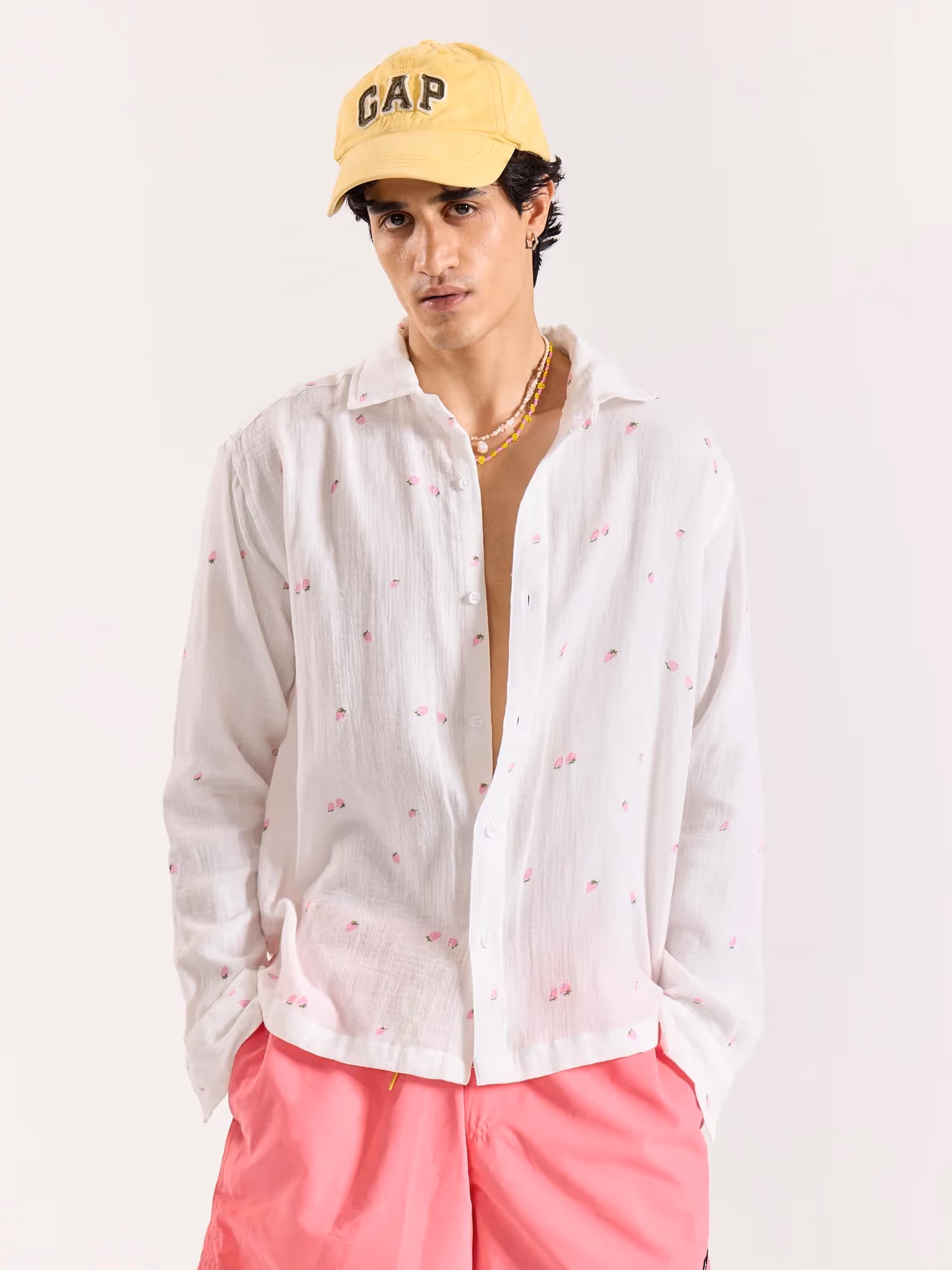 Berry Drip Gauze Holiday Shirt  image 3