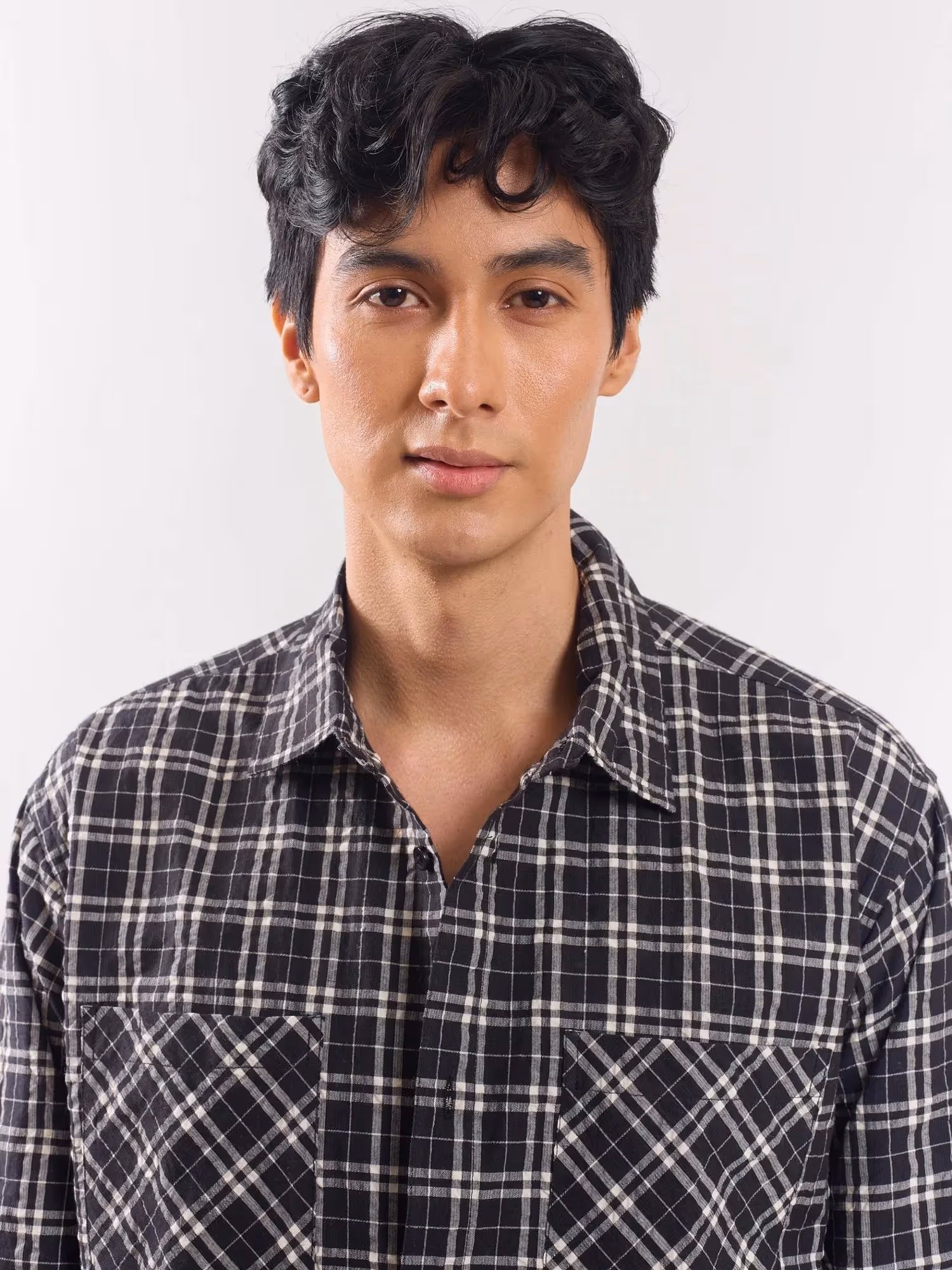 Black Checked Holiday Shirt  image 3