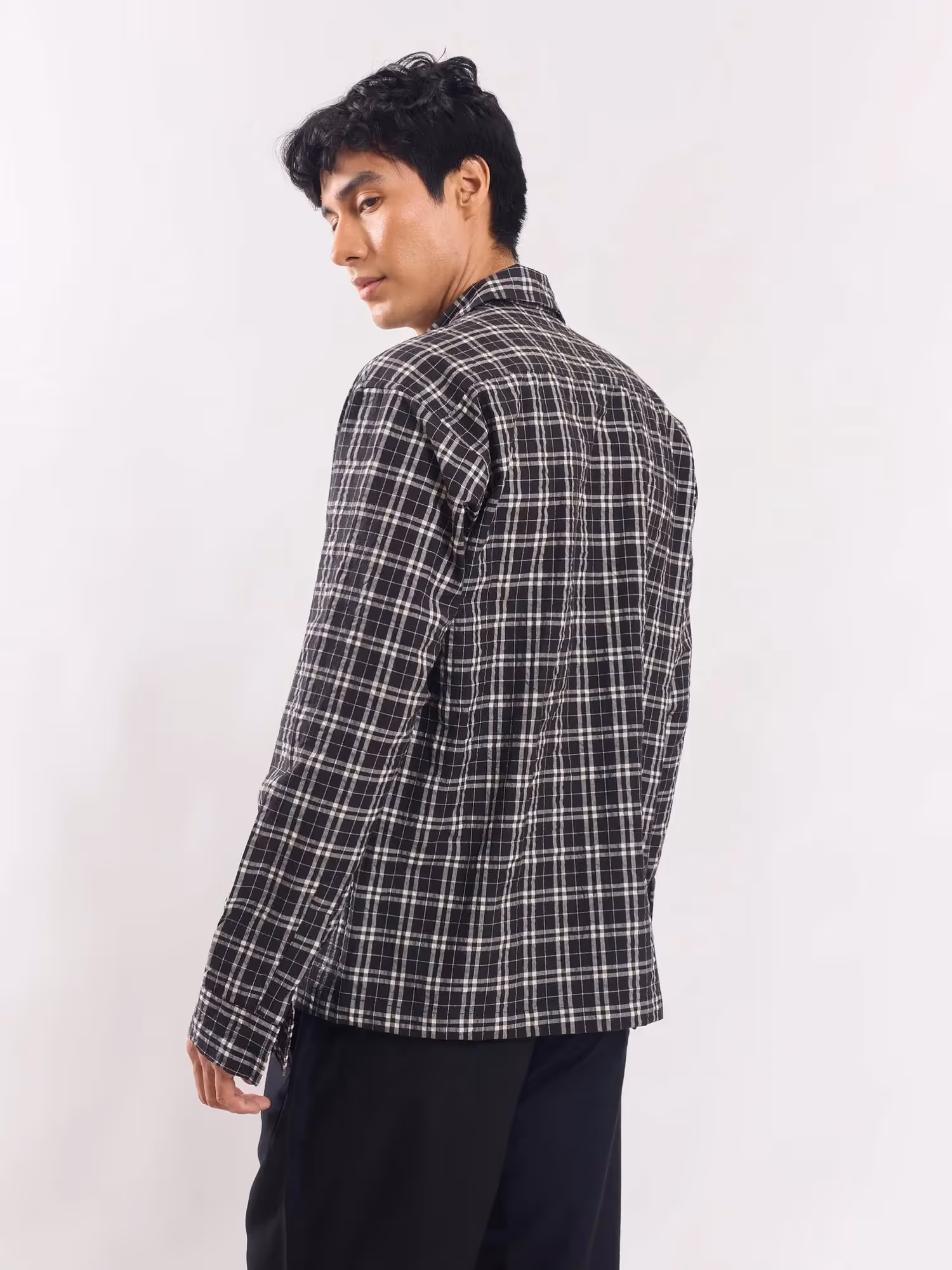 Black Checked Holiday Shirt  image 6