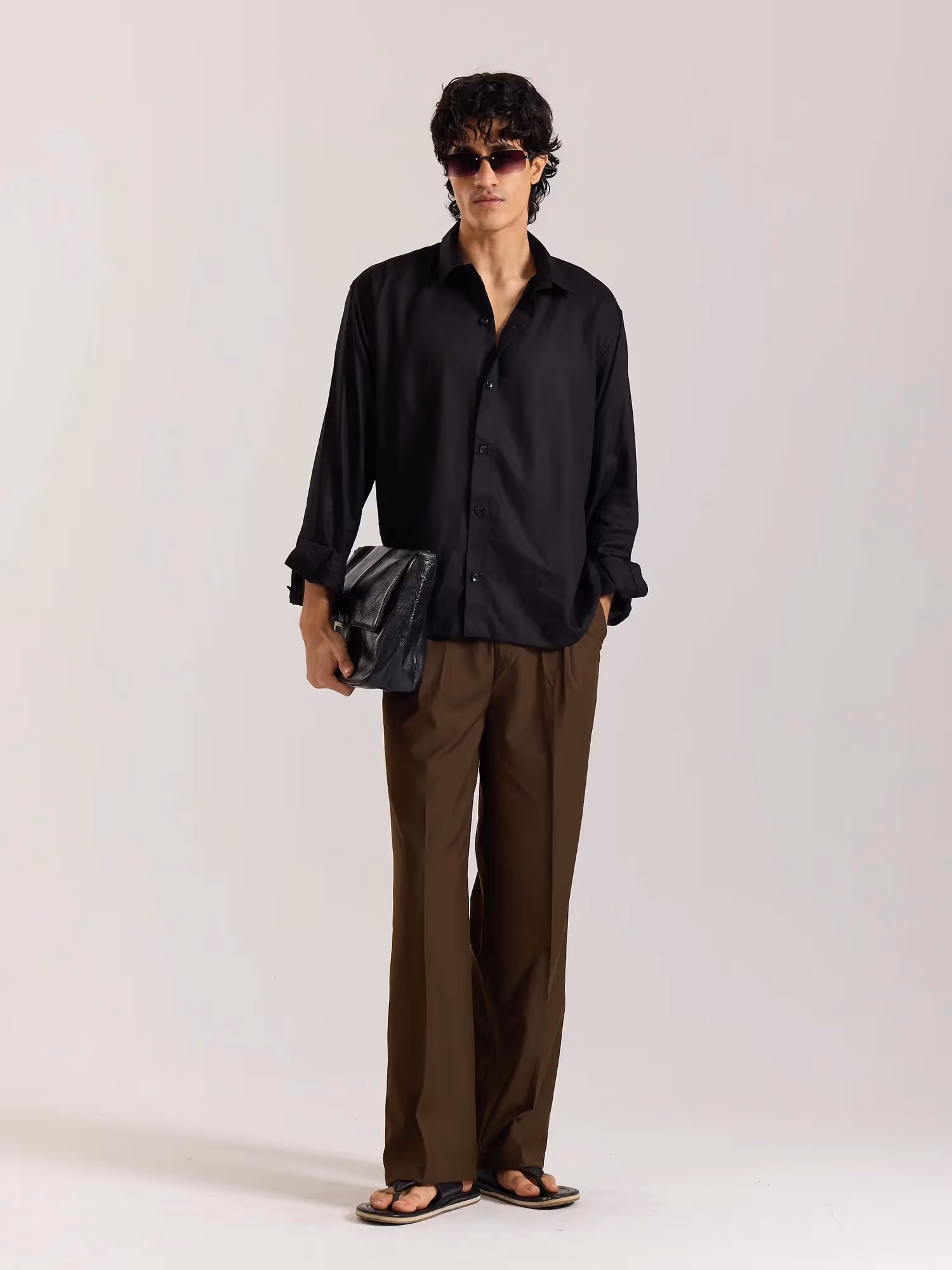 Black Drape Shirt image 1
