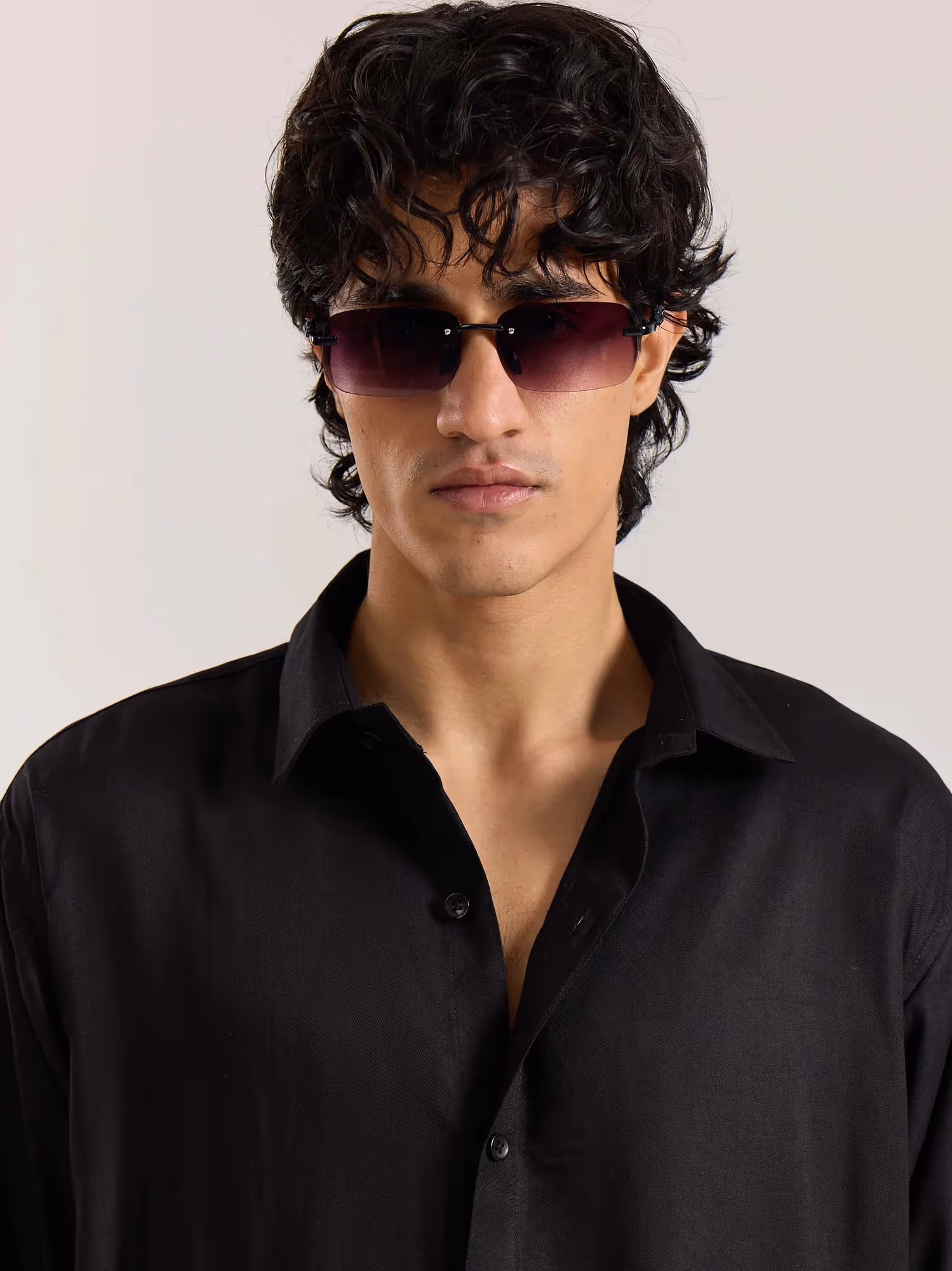 Black Drape Shirt image 3