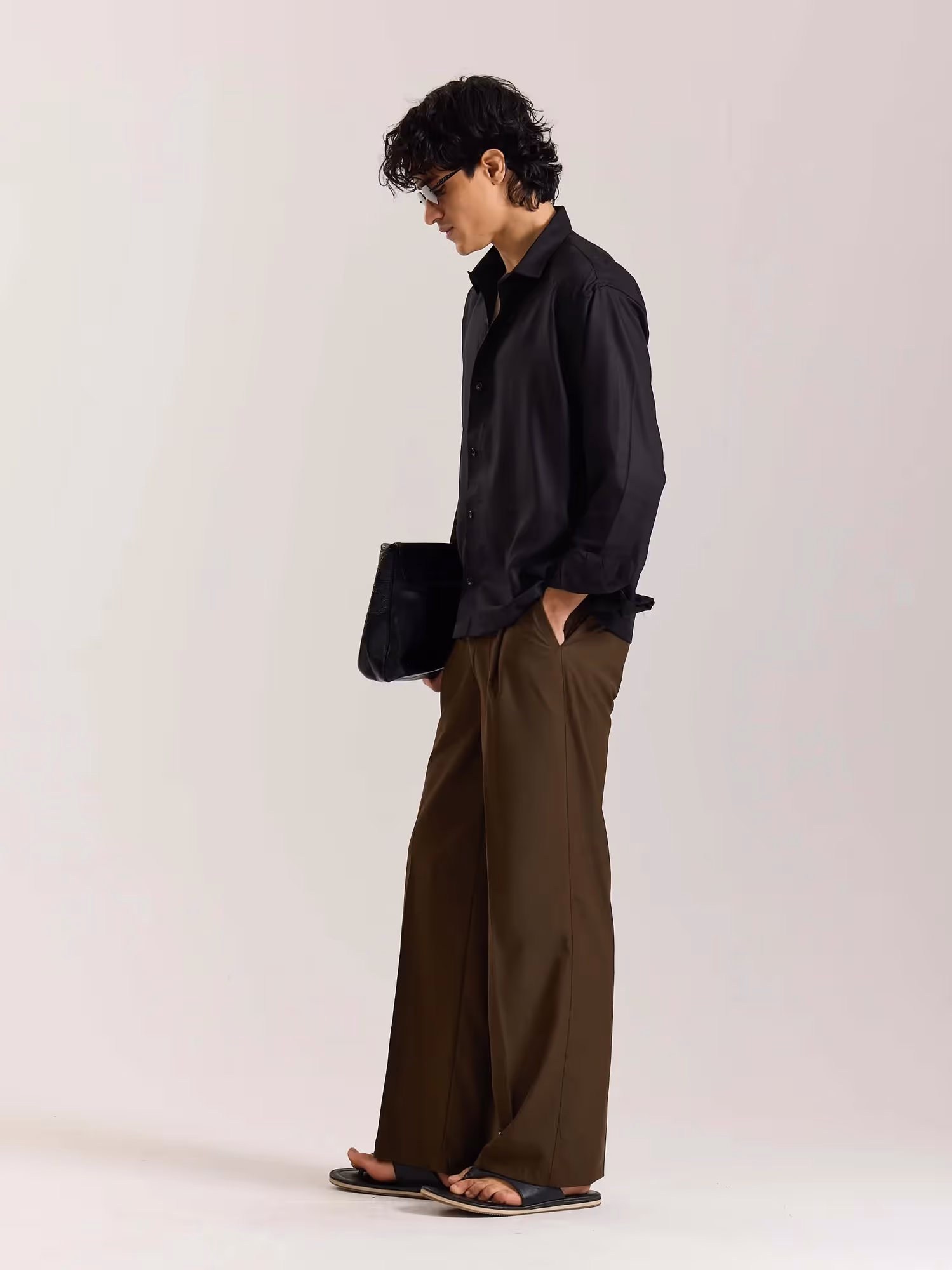 Black Drape Shirt image 5