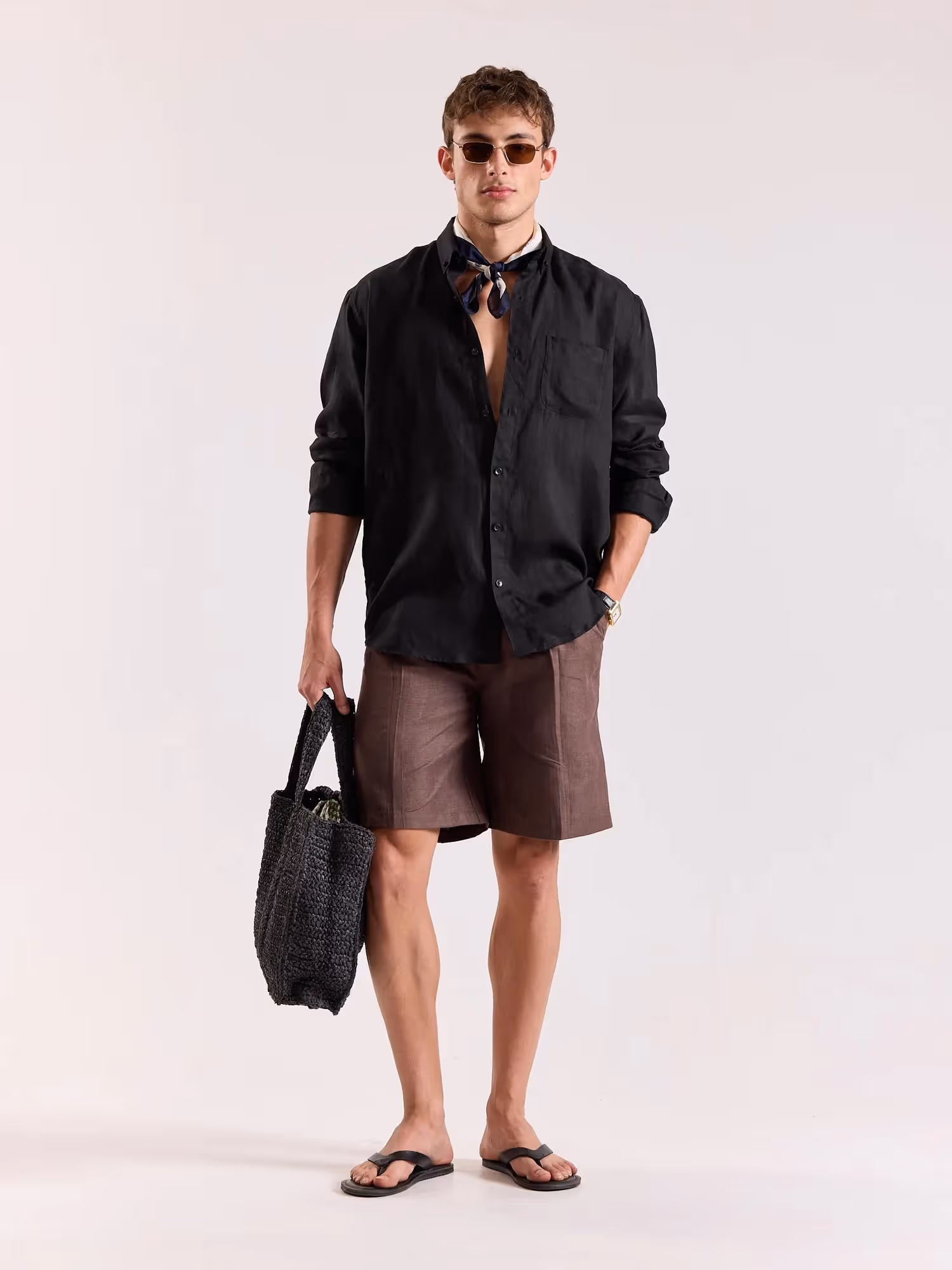 Black Irish Linen Shirt image 1