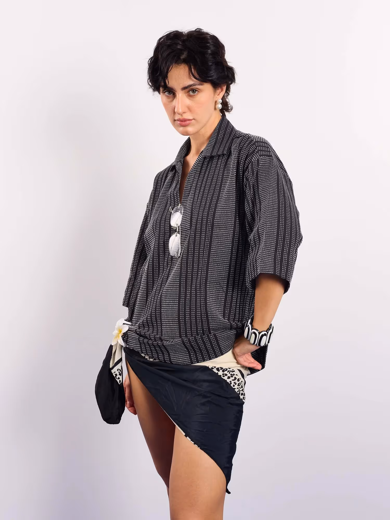 Black Kantha Pullover image 6