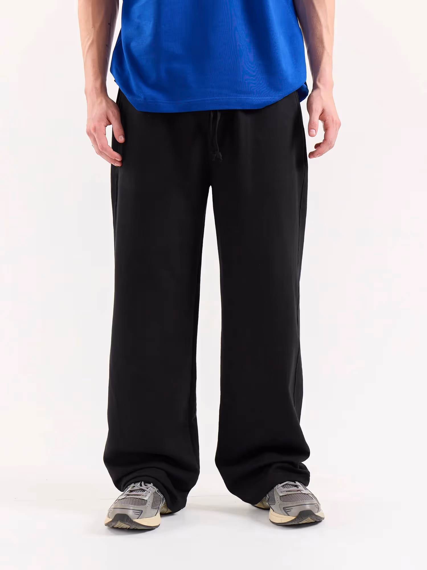 Black Loose Fit Sweatpants image 3