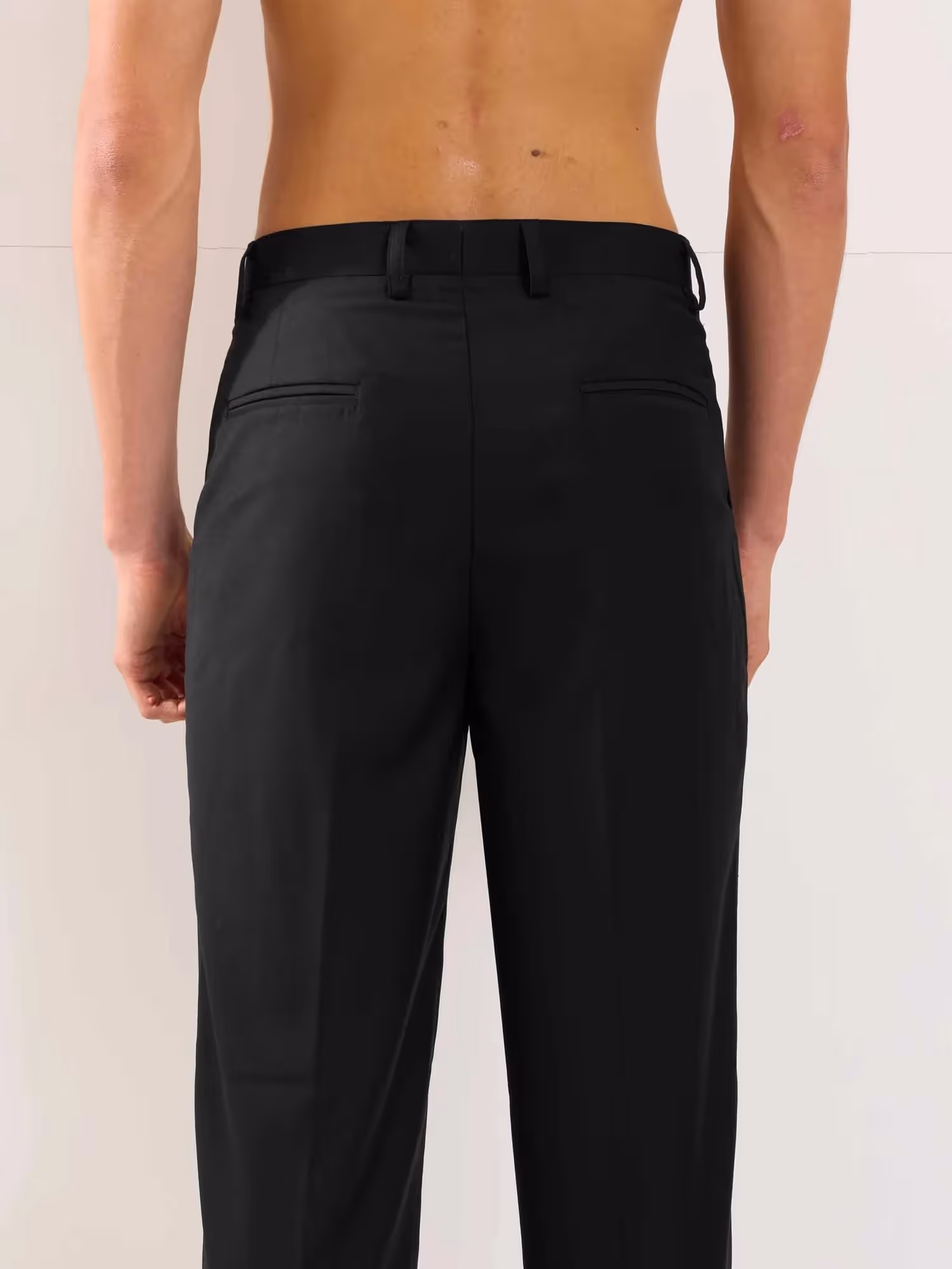 Black Straight Fit Trousers image 8