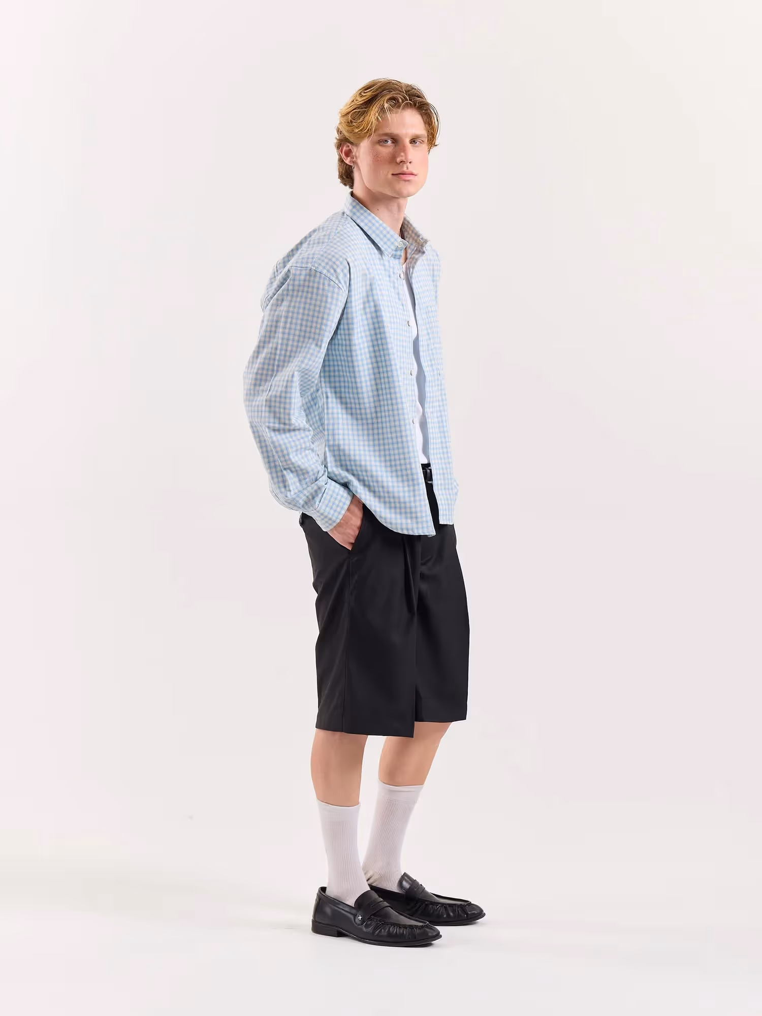 Black Trouser Shorts image 6