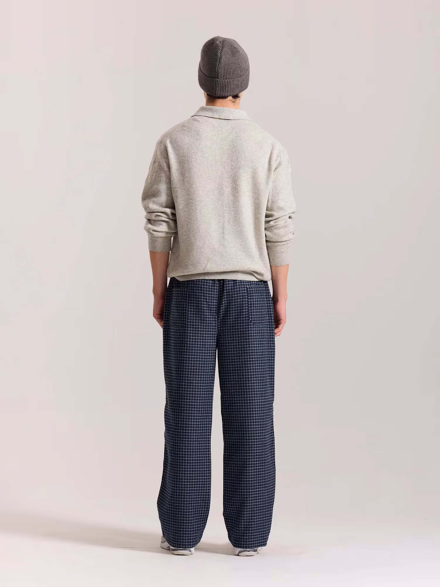 Blue Checkered Woolen Pants image 8