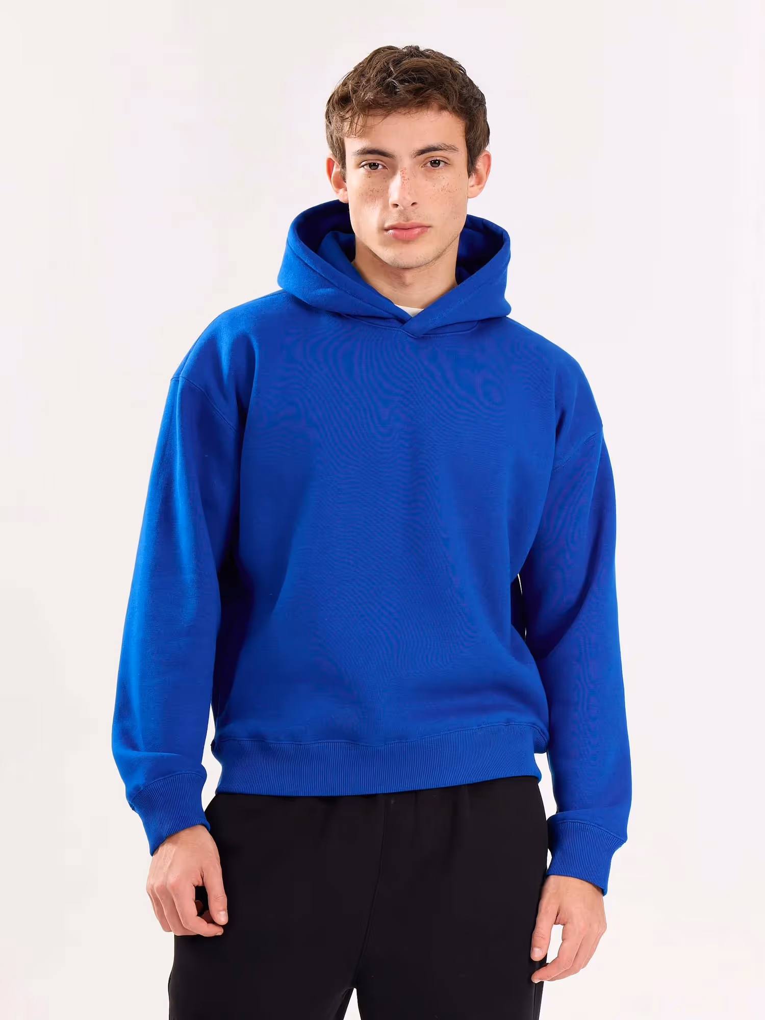 Blue Cropped Fit Hoodie  image 2