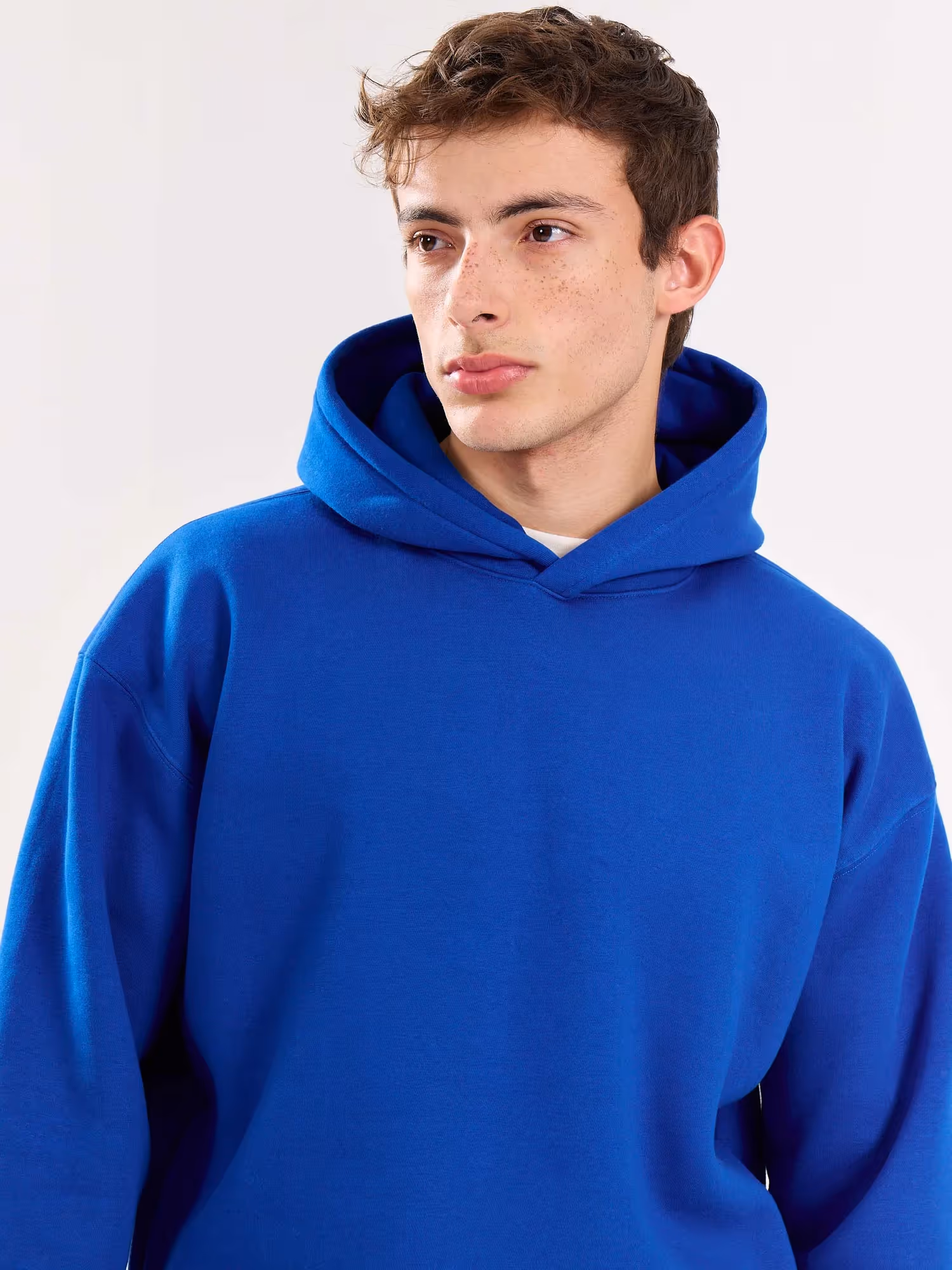 Blue Cropped Fit Hoodie  image 6