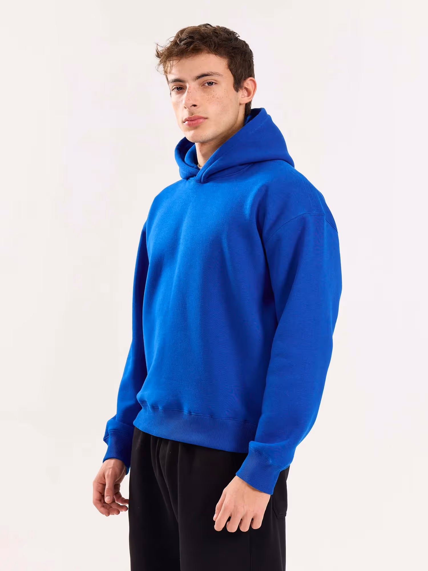 Blue Cropped Fit Hoodie  image 7