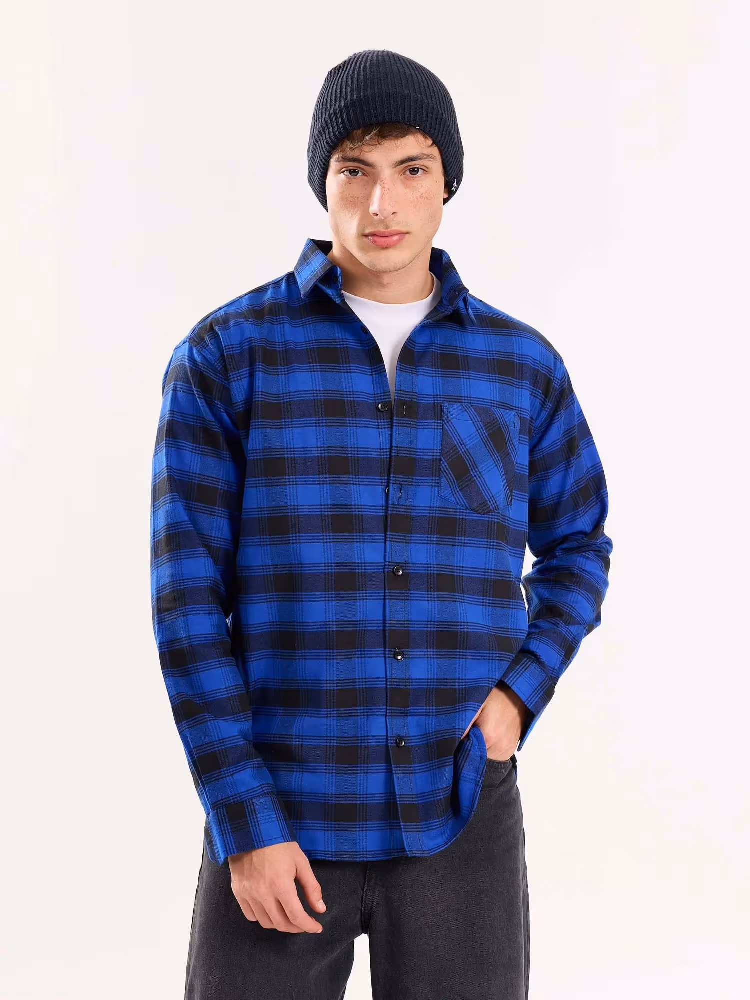 Blue Flannel Overshirt image 2