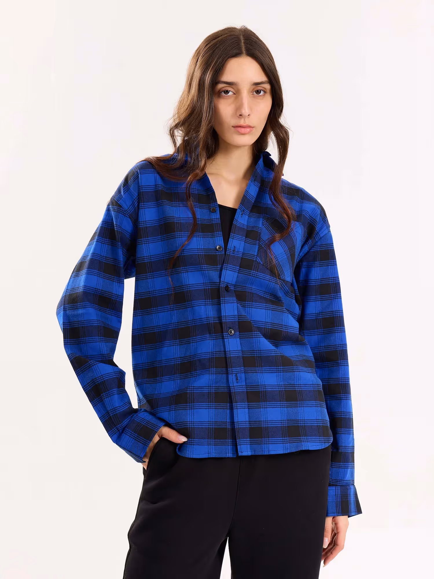Blue Flannel Overshirt image 4