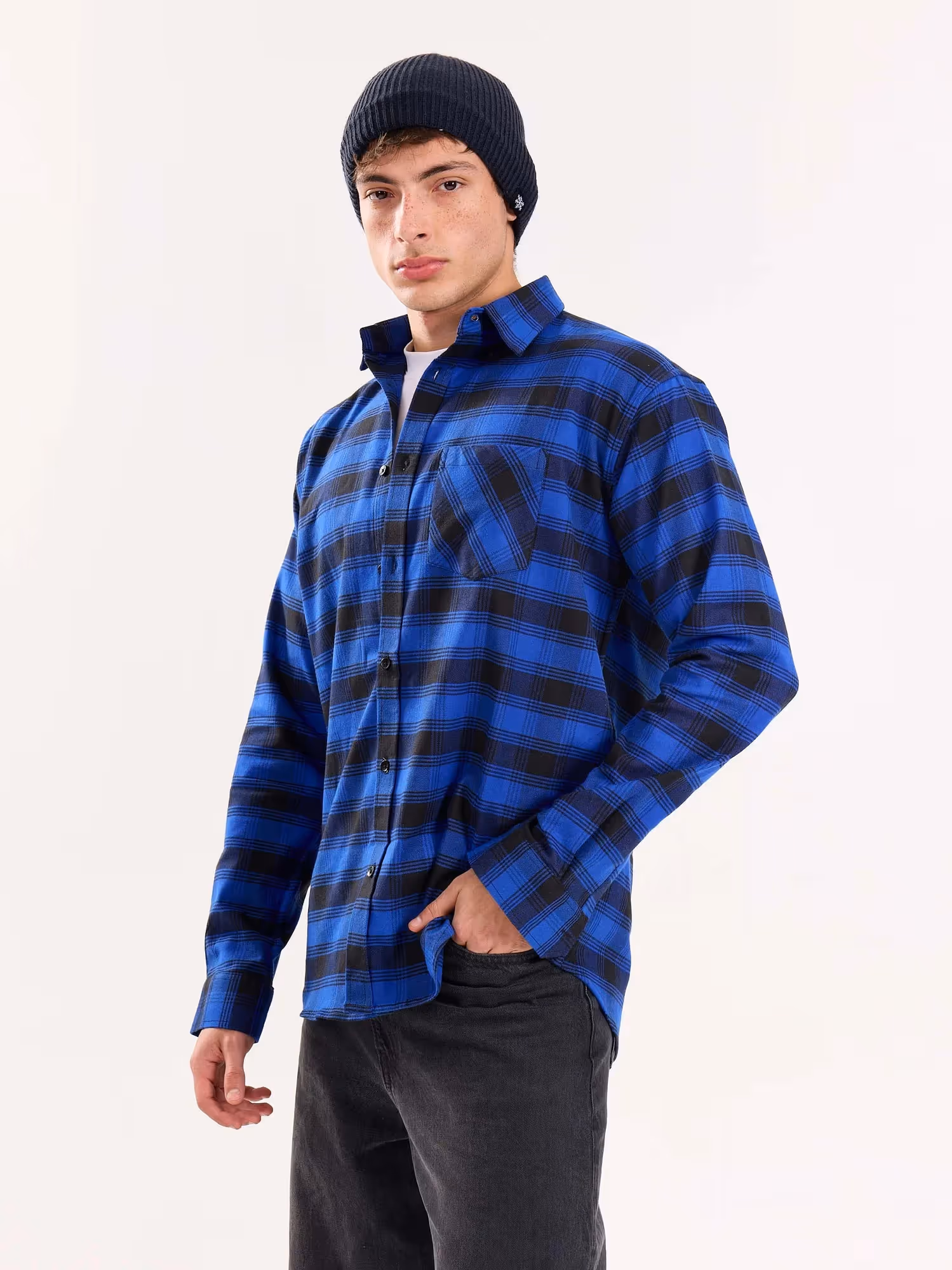 Blue Flannel Overshirt image 6