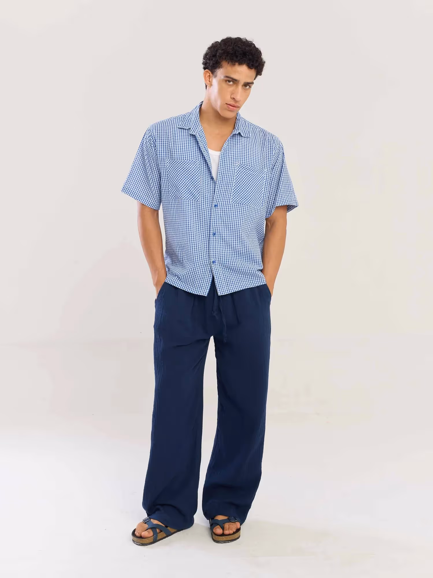 Blue Gingham Seersucker Shirt image 2