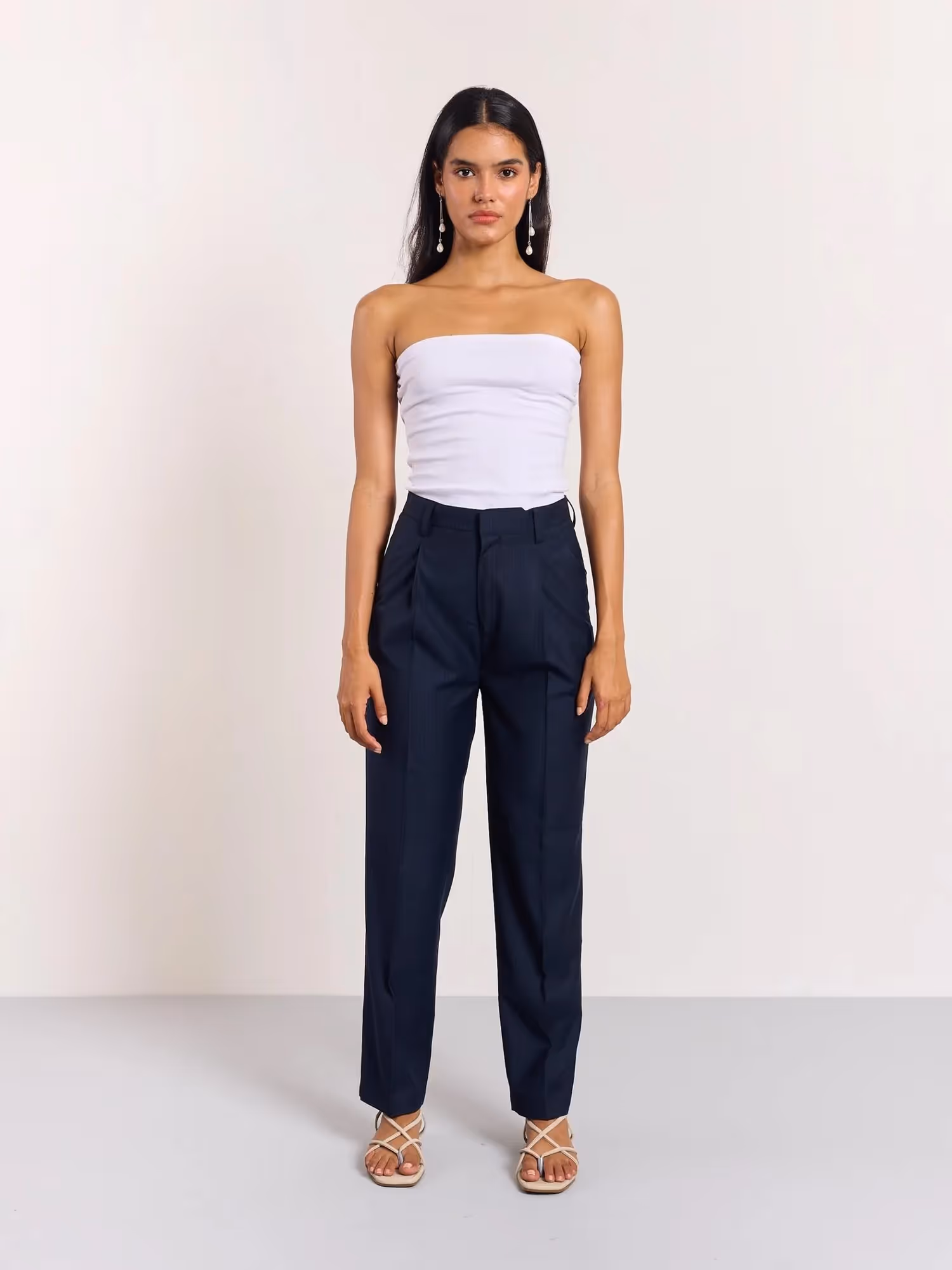 Blue Pinstriped Trousers  image 2