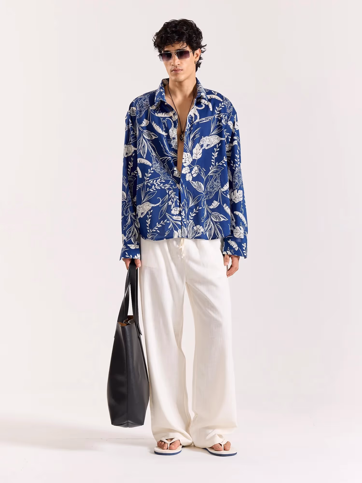 Blue Safari Printed Shirt image 1