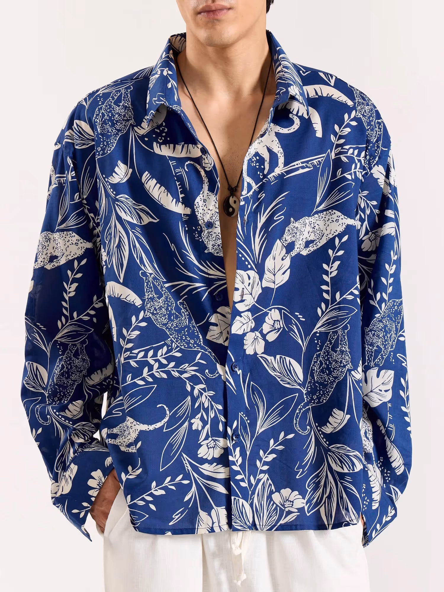 Blue Safari Printed Shirt  image 2