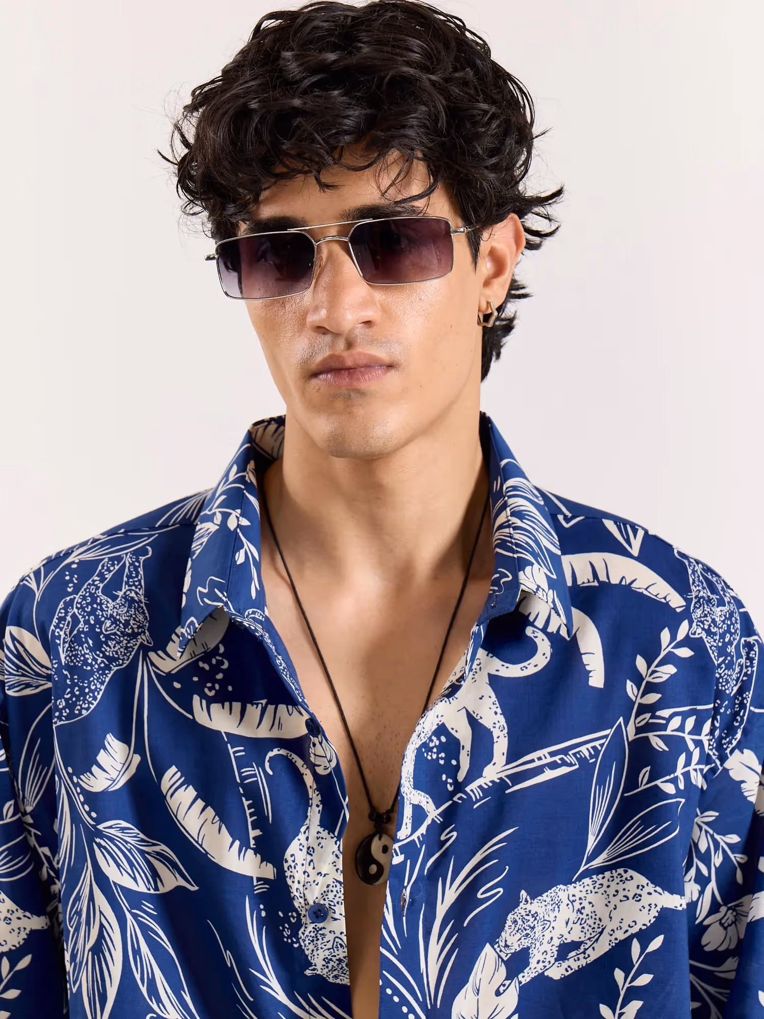 Blue Safari Printed Shirt  image 6