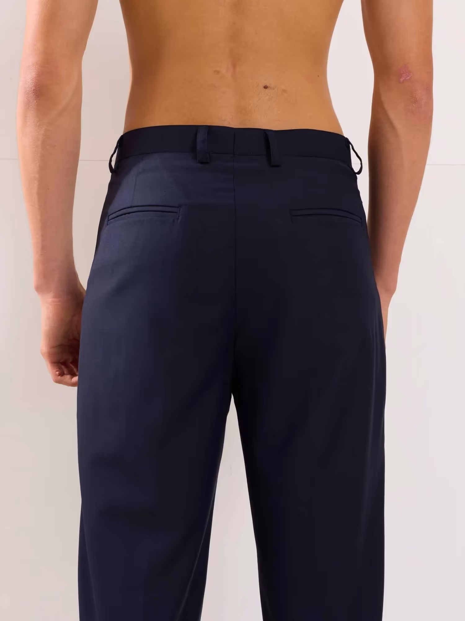 Blue Straight Fit Trousers image 8