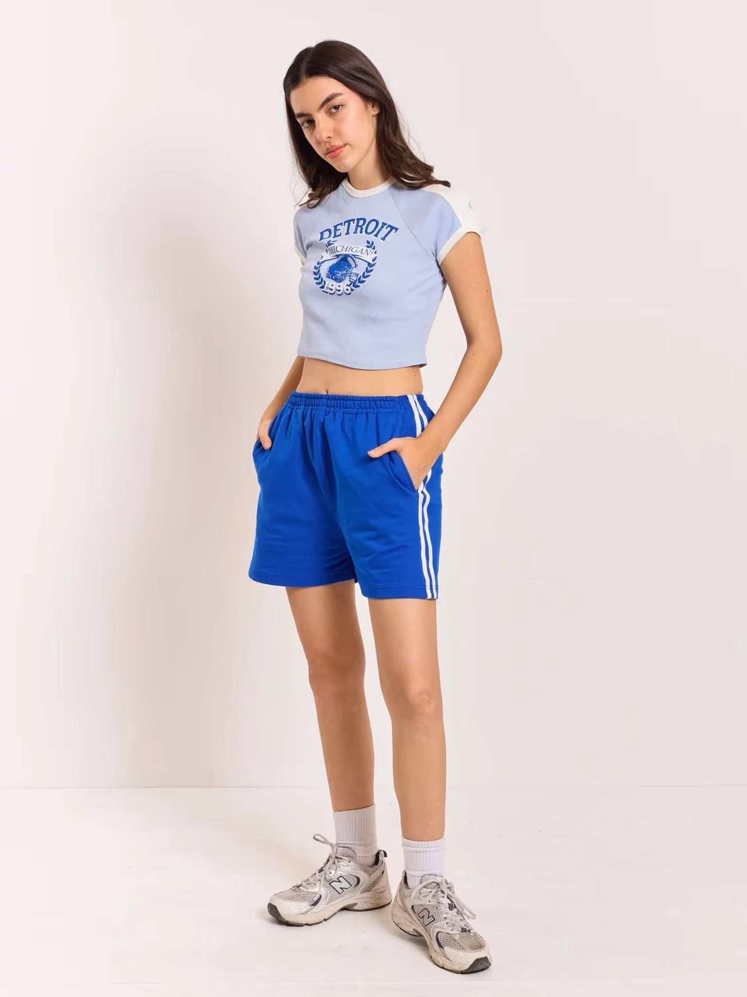 Blue Terry Shorts image 4