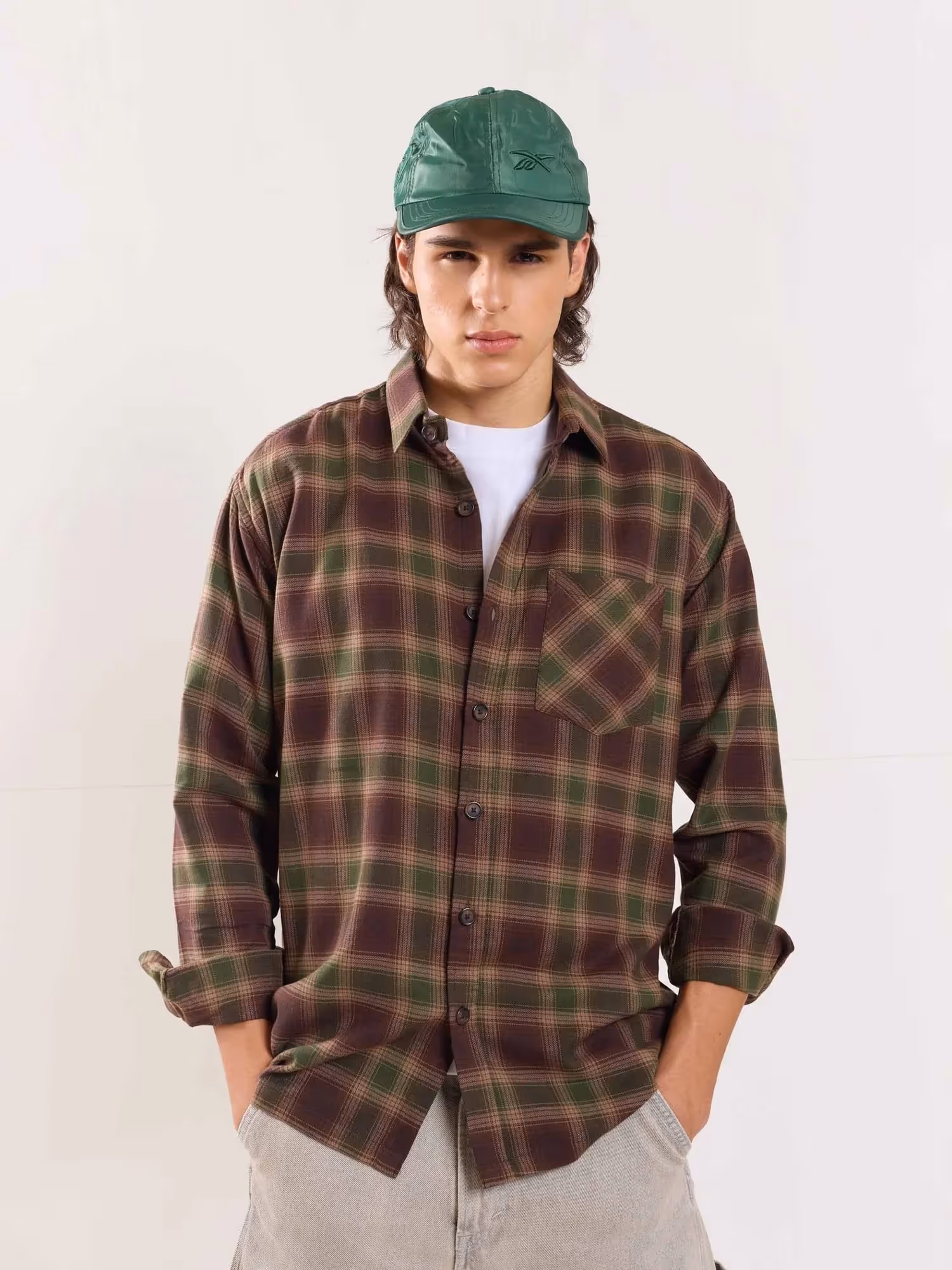 Brown Flannel Overshirt image 1