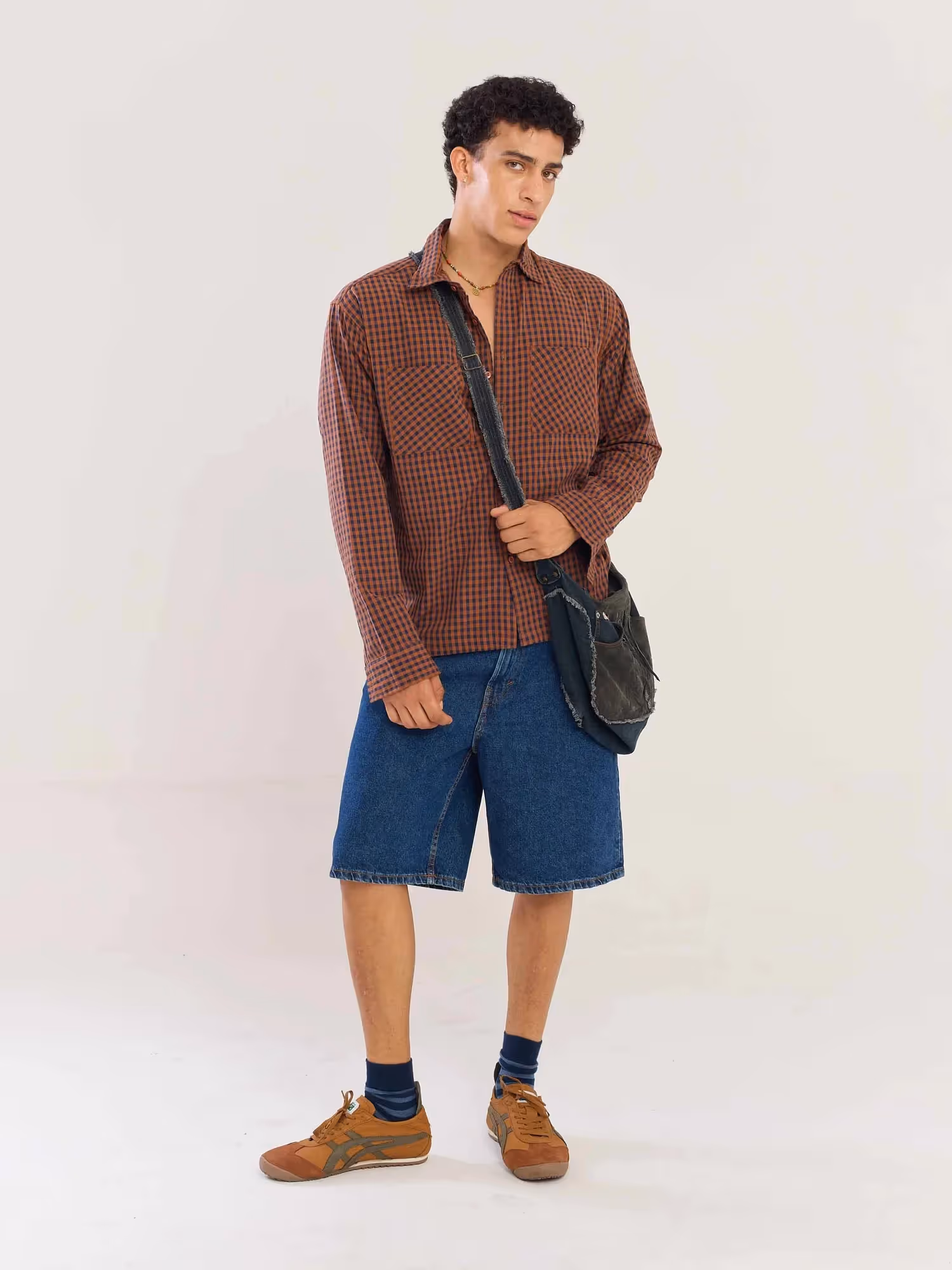Brown Gingham Seersucker Shirt image 2