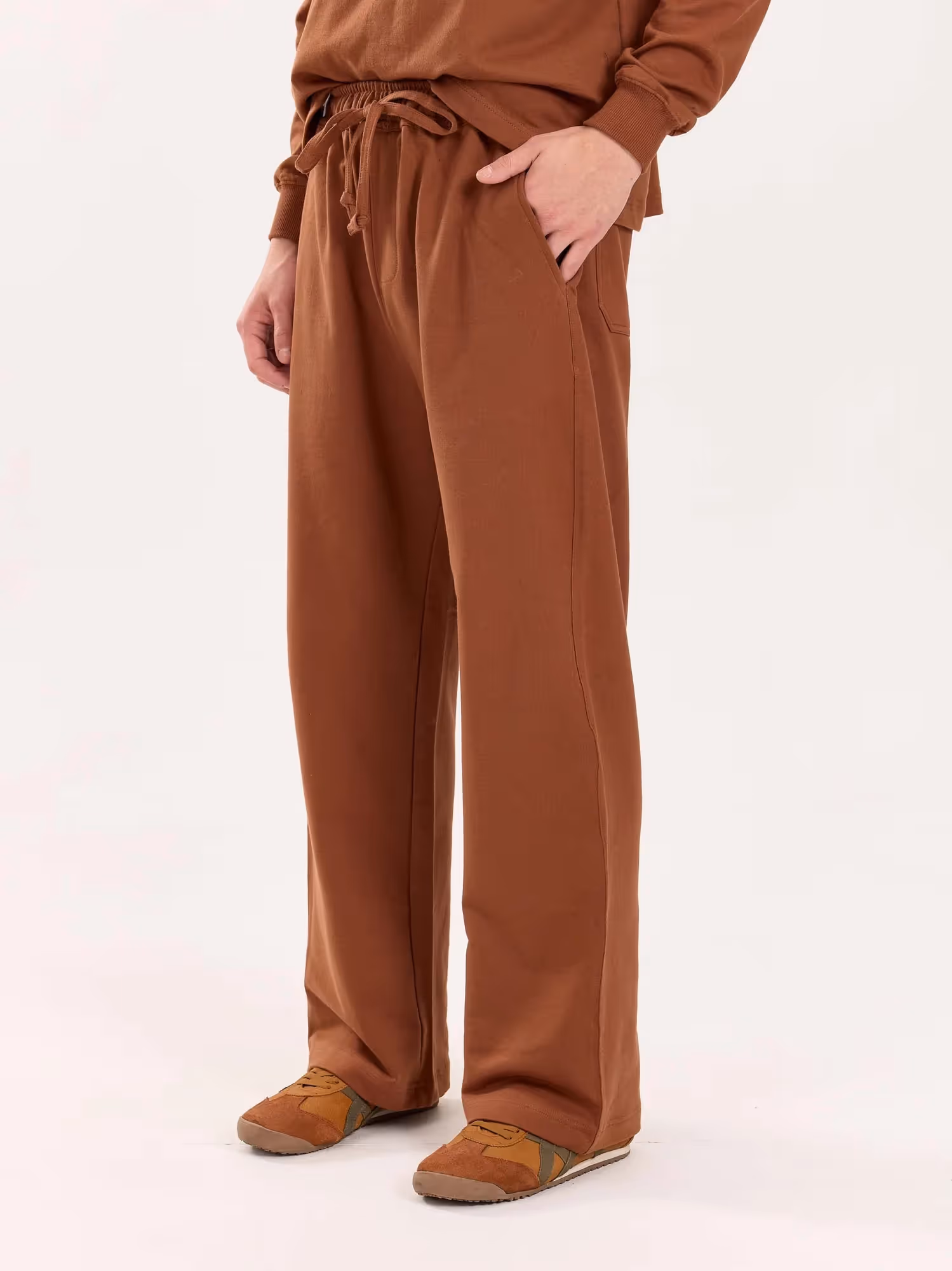 Brown Loose Fit Sweatpants image 6