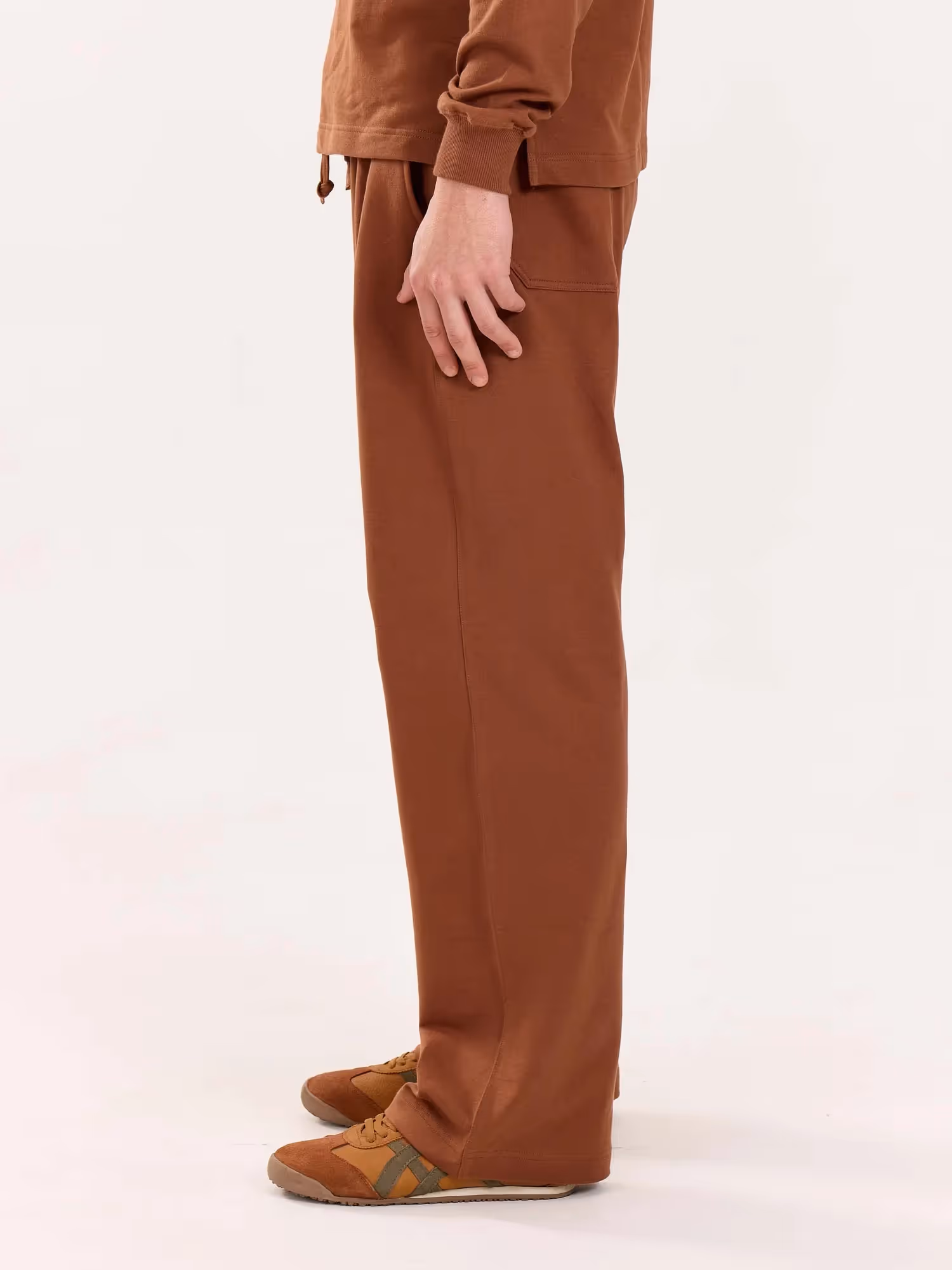 Brown Loose Fit Sweatpants image 7
