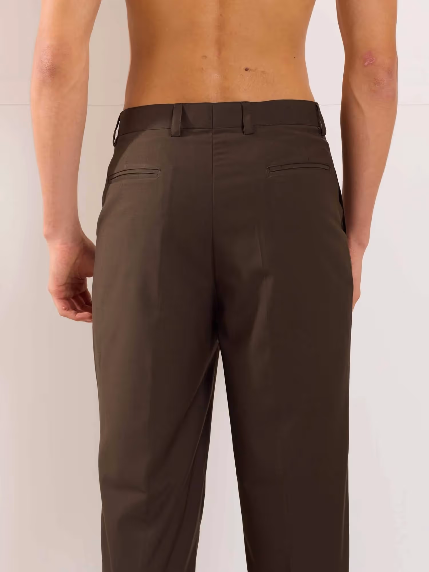 Brown Straight Fit Trousers image 8