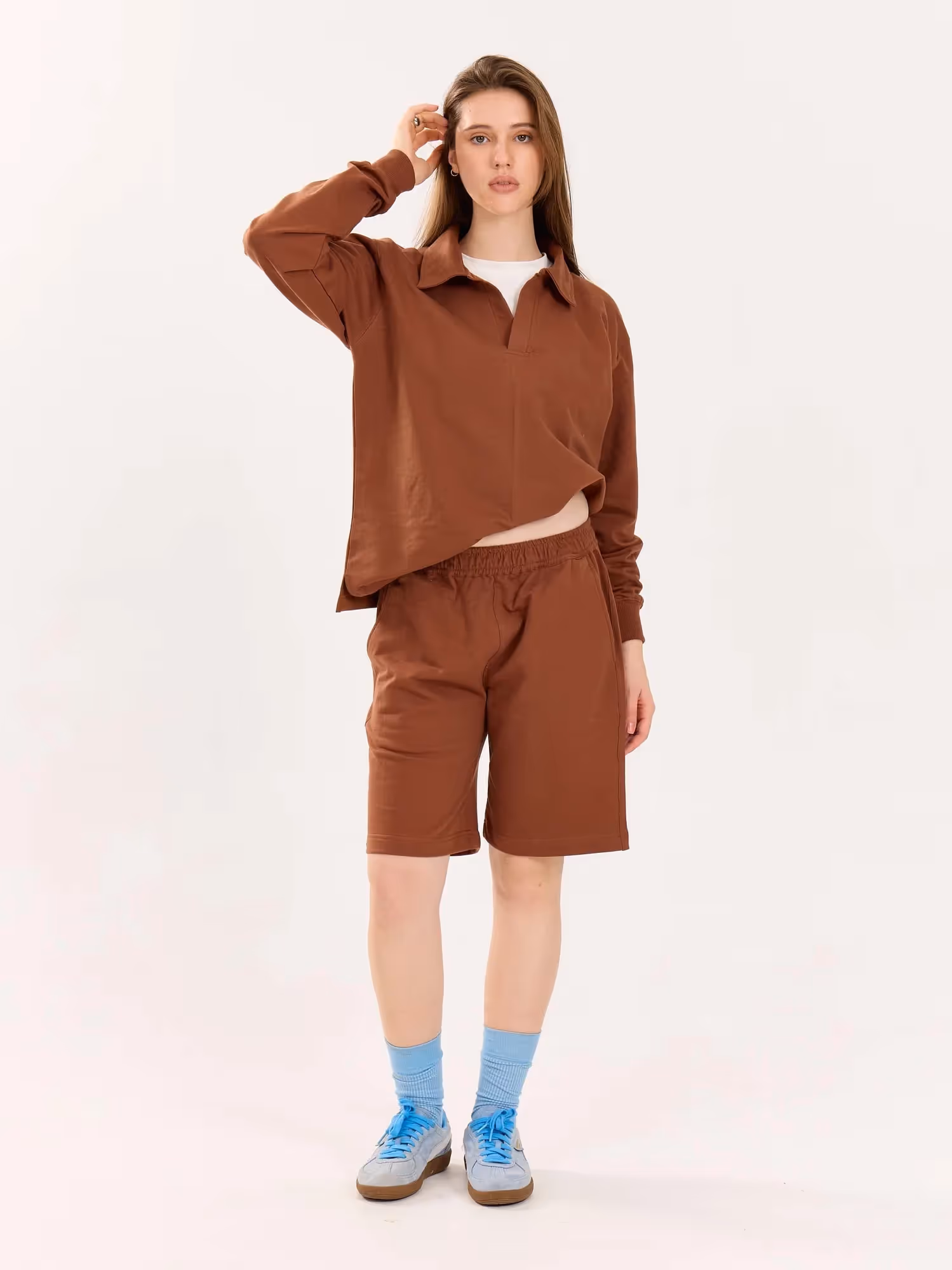 Brown Sweatshorts  image 5
