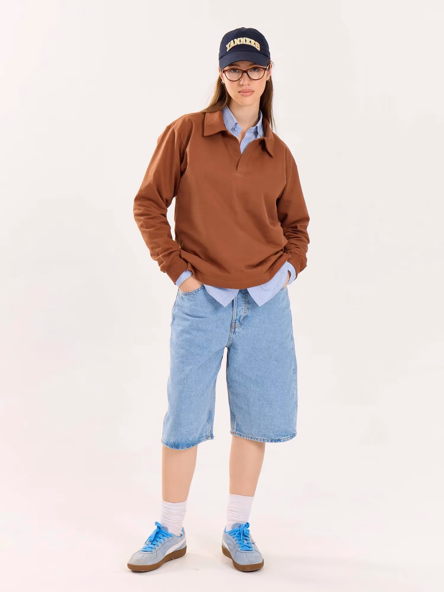 Brown Terry Polo Tee image 2