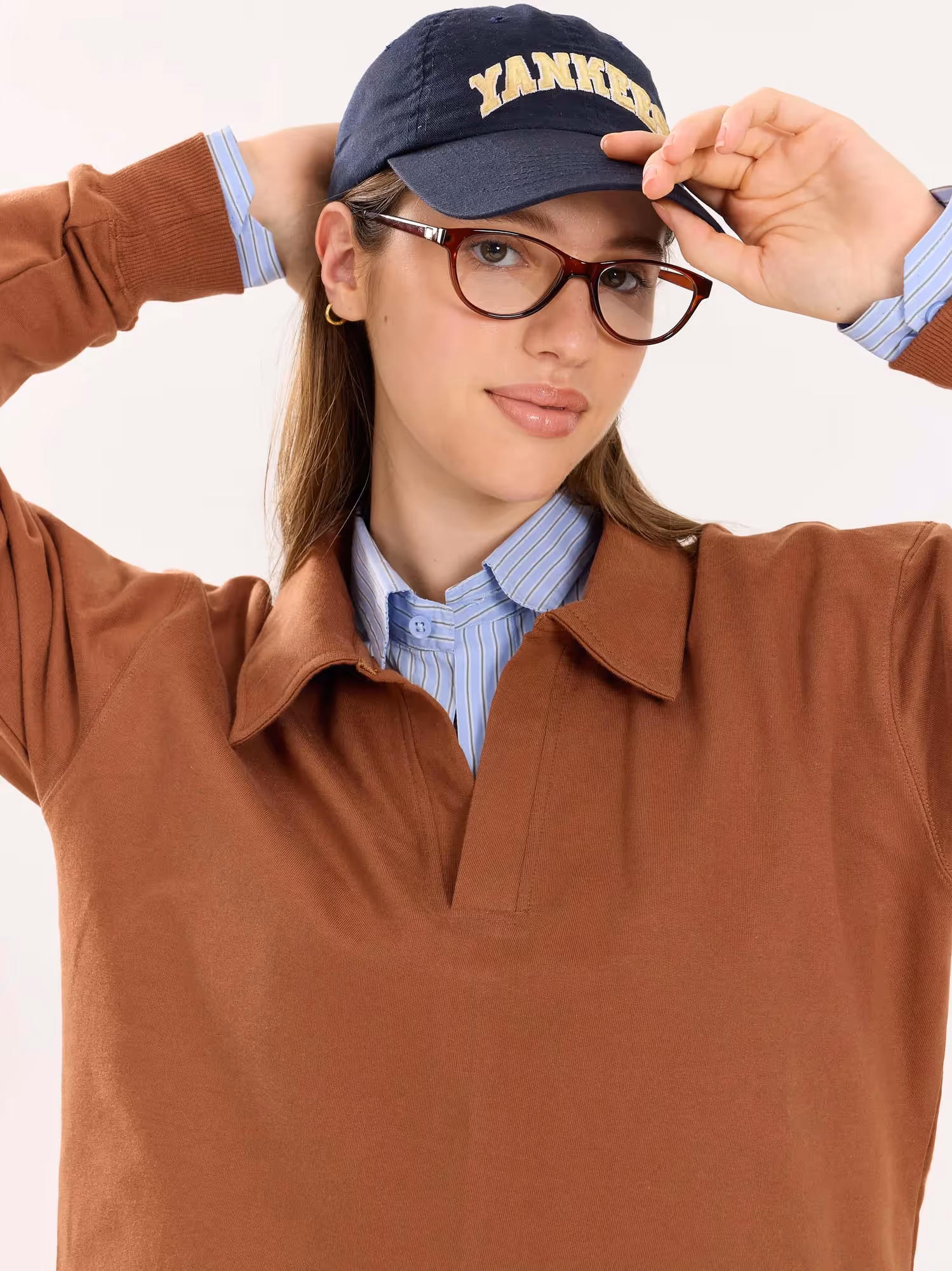 Brown Terry Polo Tee image 5