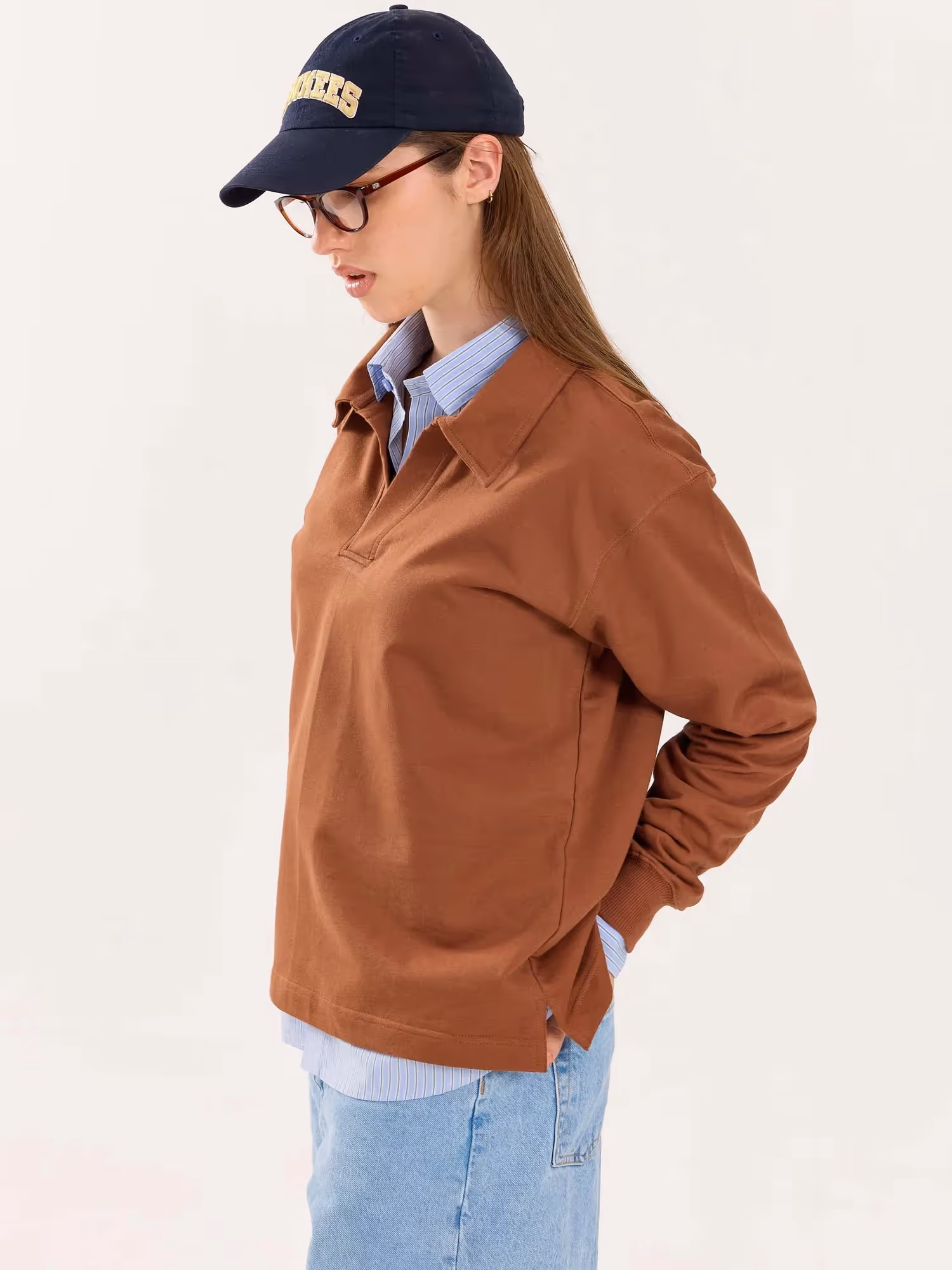 Brown Terry Polo Tee image 6