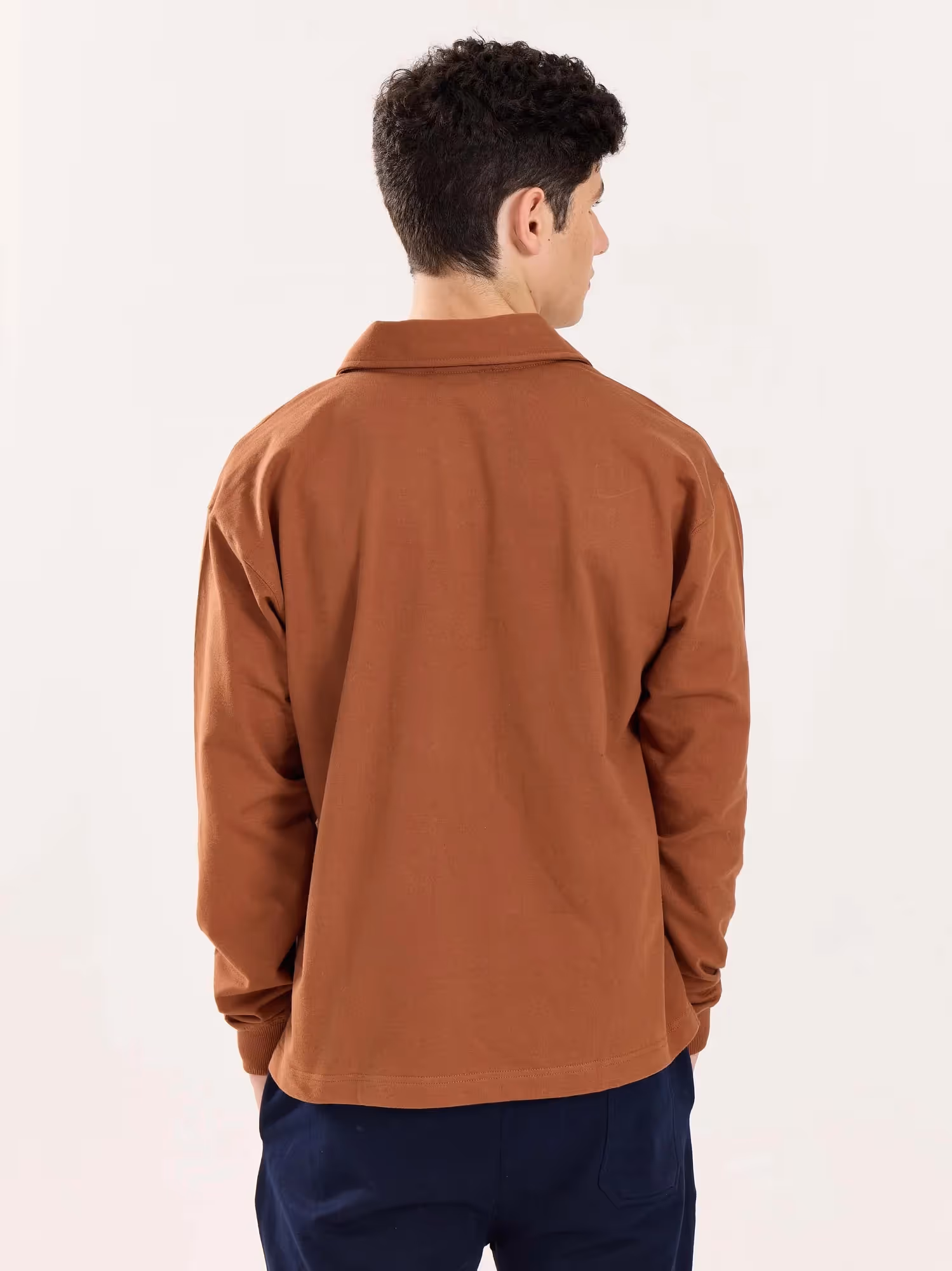Brown Terry Polo Tee image 8