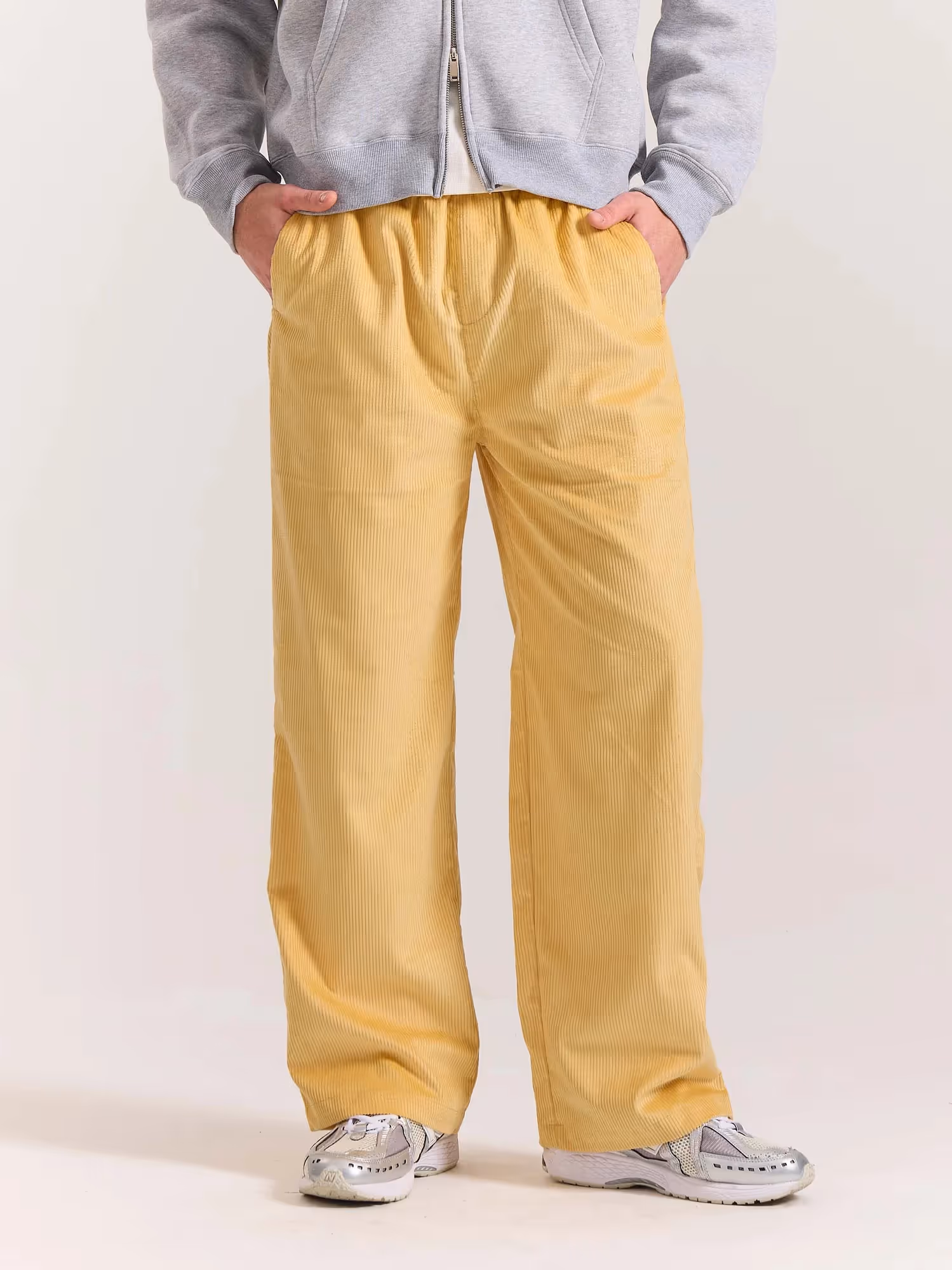 Butter Yellow Corduroy Pull-on Pants image 2