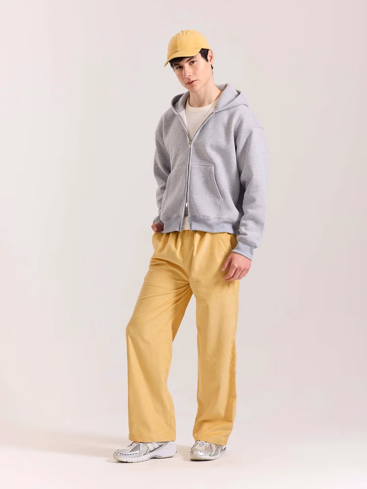 Butter Yellow Corduroy Pull-on Pants image 3