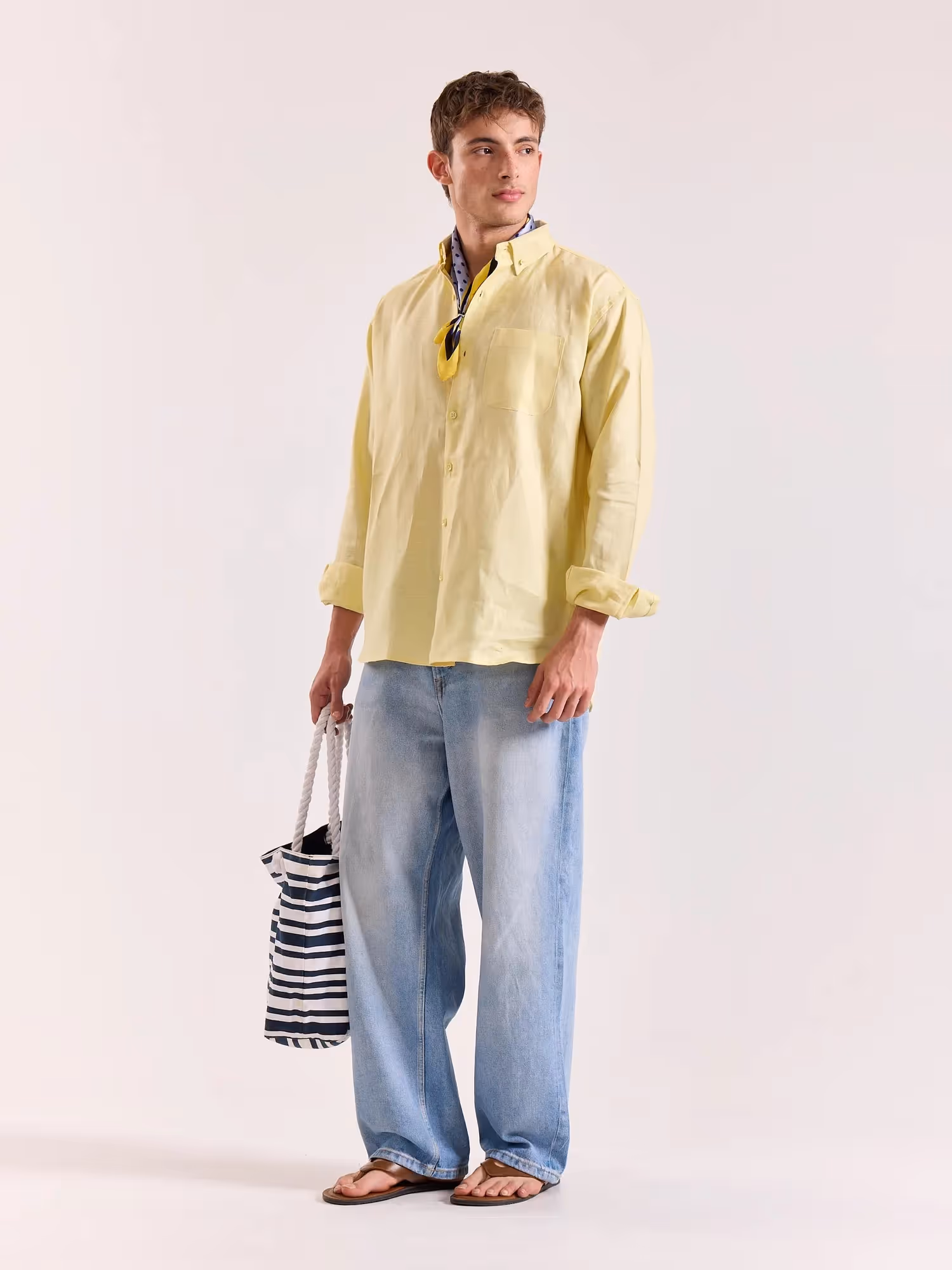 Butter Yellow Irish Linen Shirt image 6