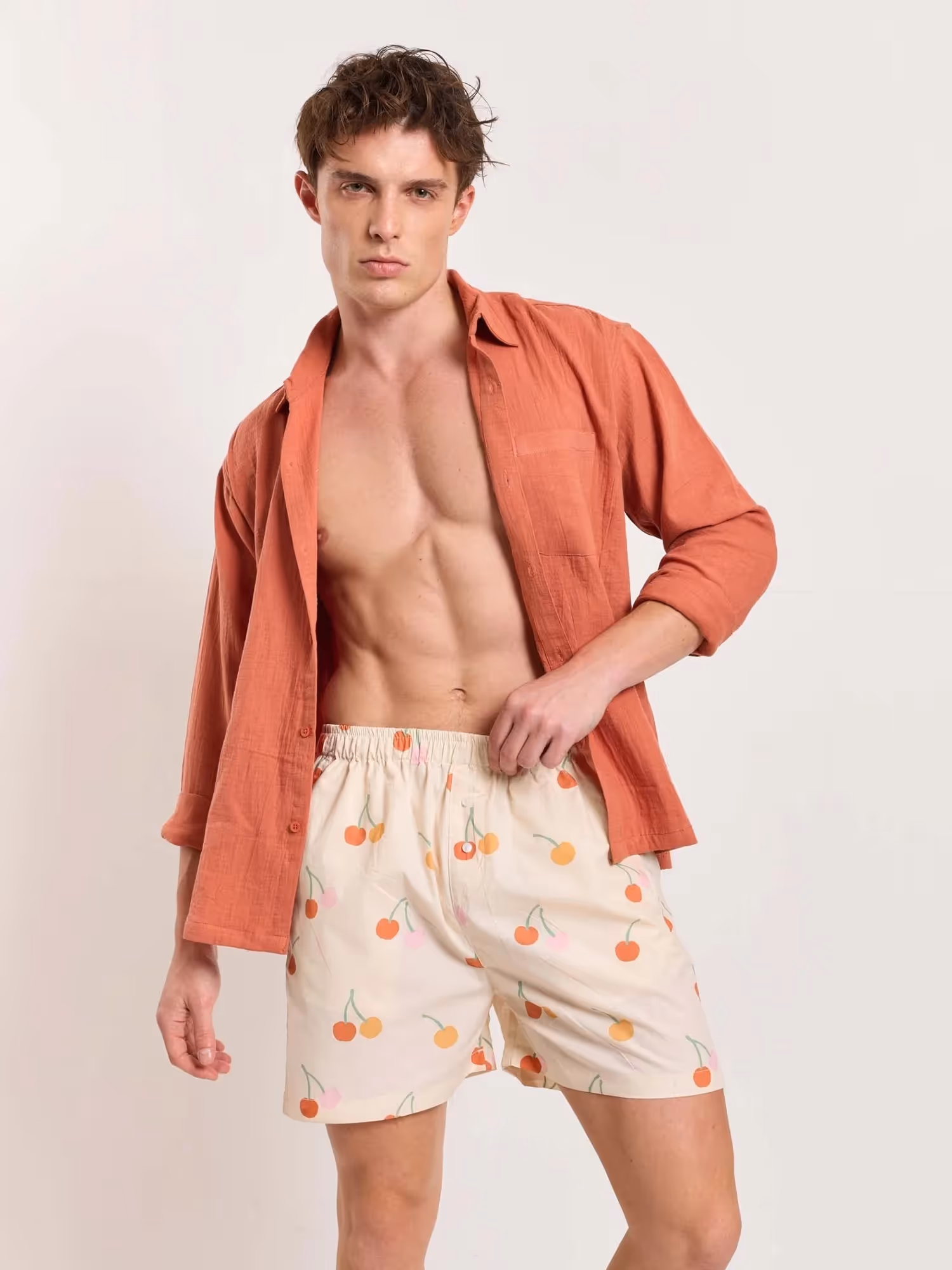 Cherry Printed Poplin Shorts image 4