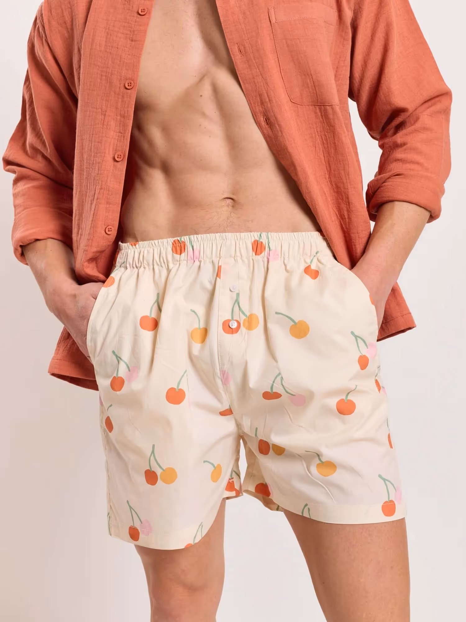 Cherry Printed Poplin Shorts image 5
