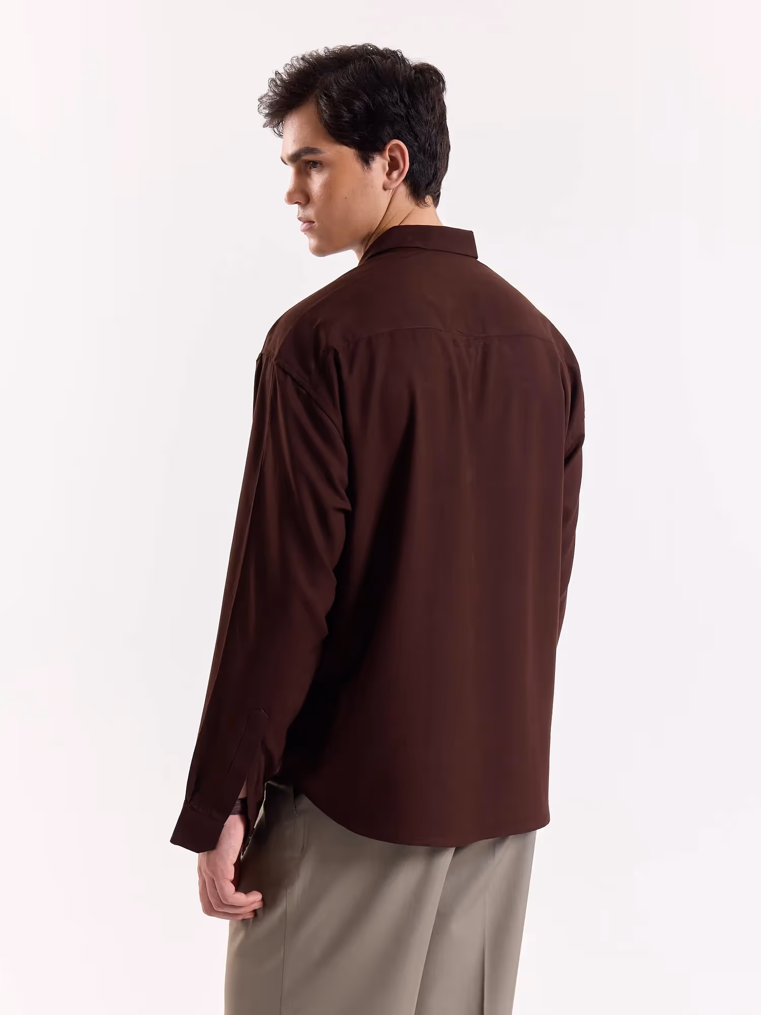 Chocolate Opal Drape Shirt  image 5