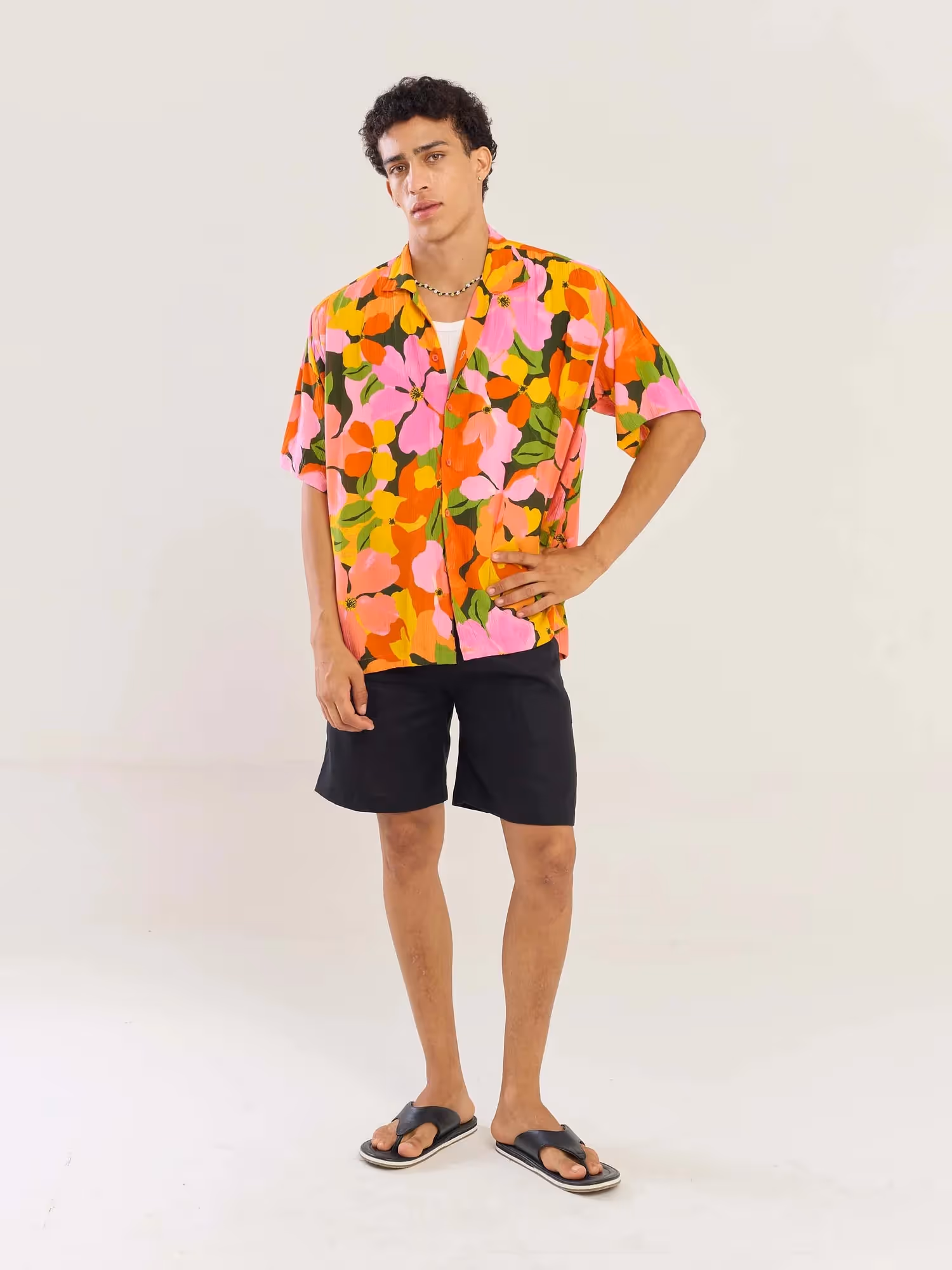Citrus Bloom Wrinkled Shirt image 1