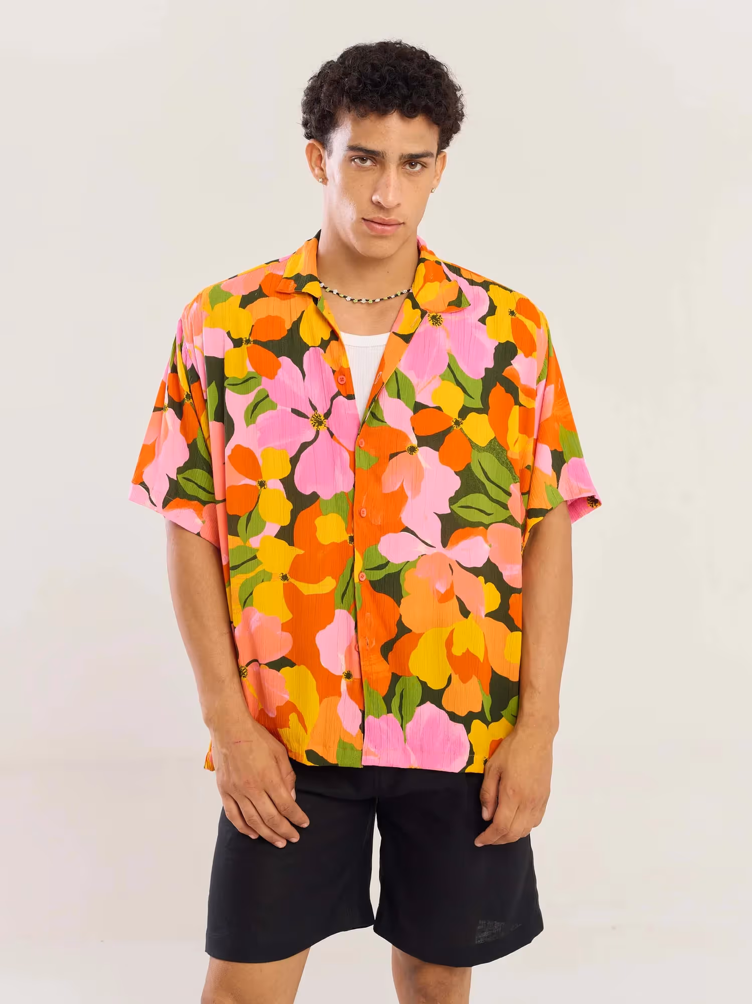 Citrus Bloom Wrinkled Shirt image 3