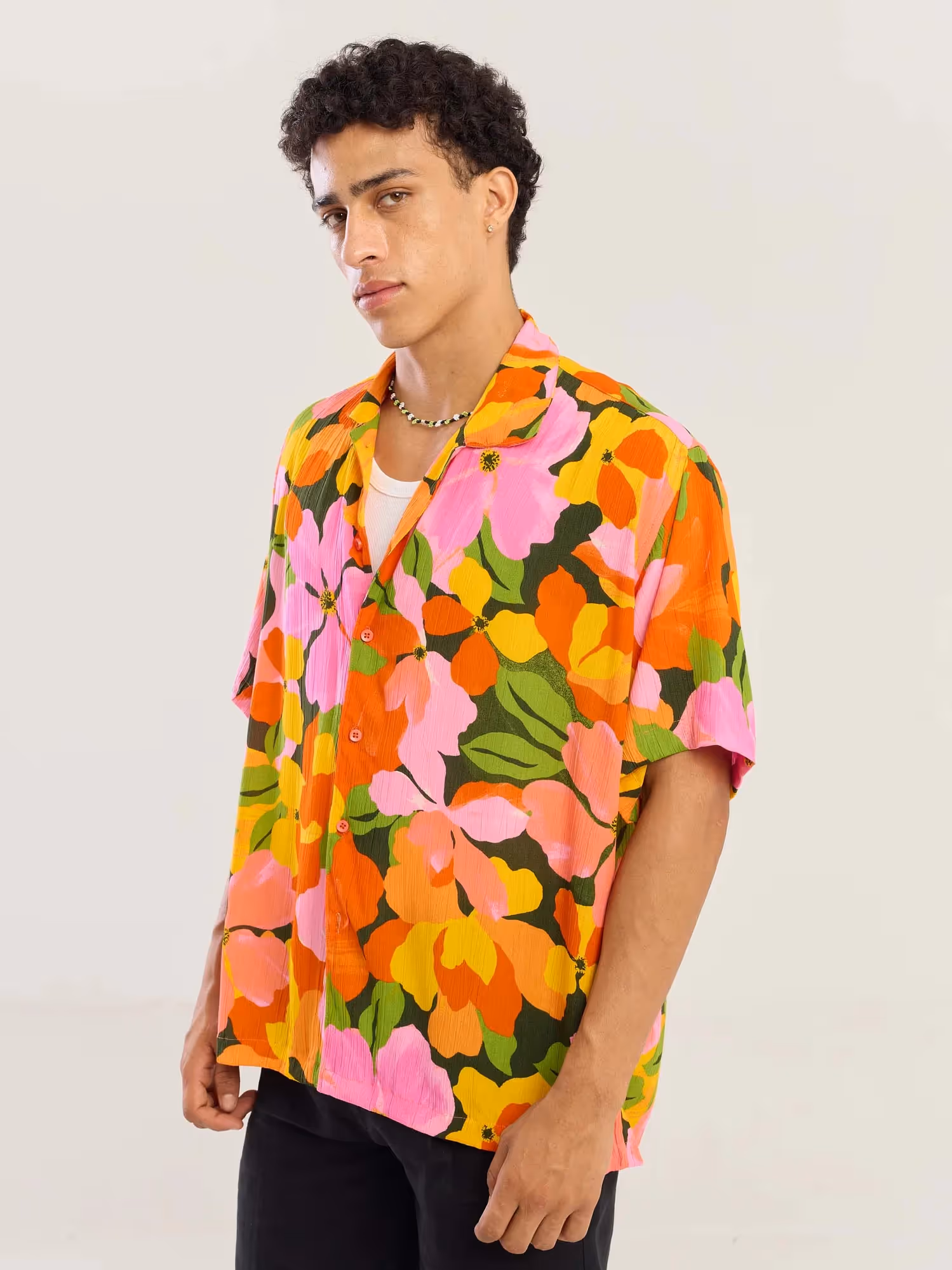 Citrus Bloom Wrinkled Shirt image 5