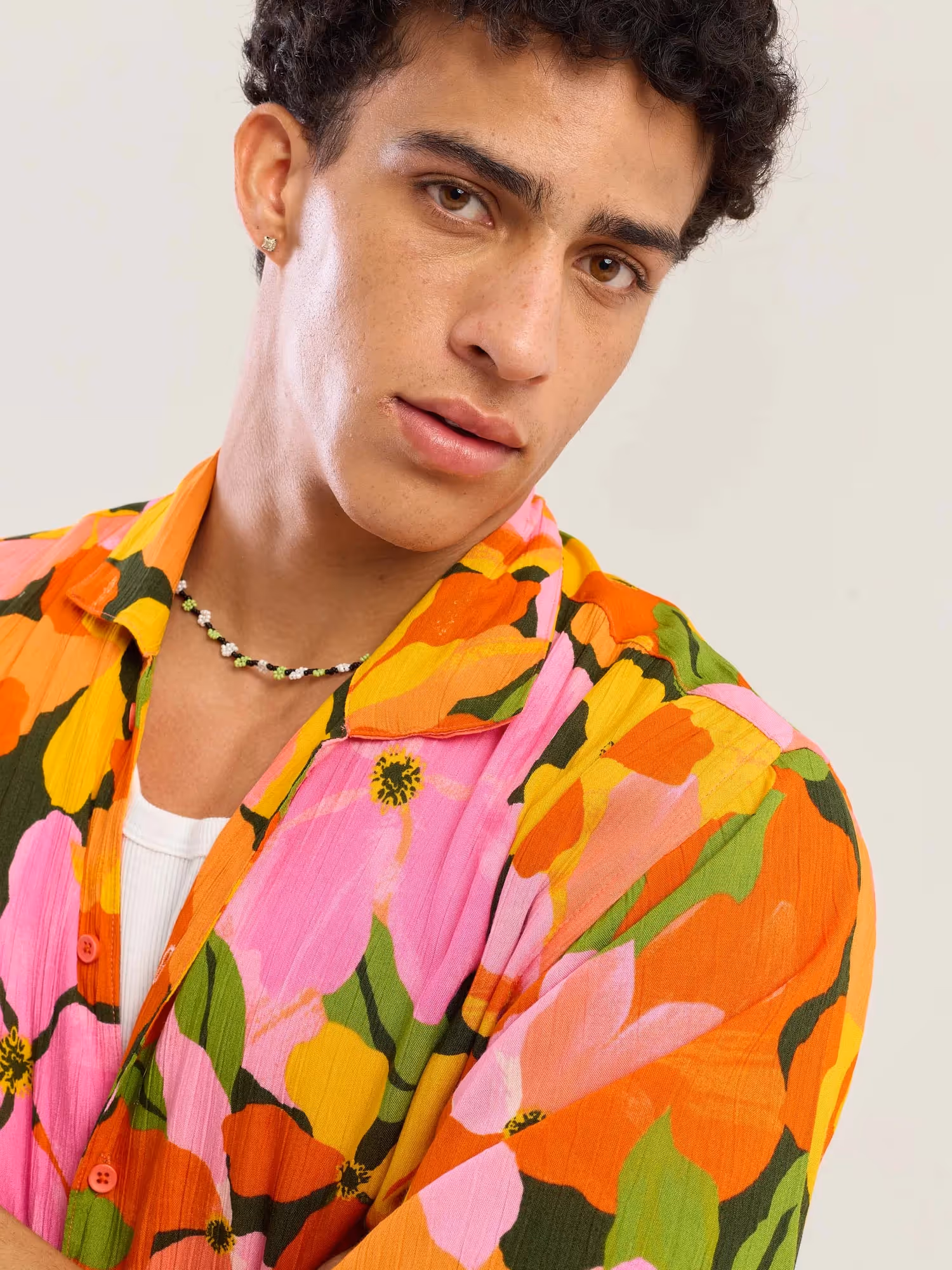 Citrus Bloom Wrinkled Shirt image 7