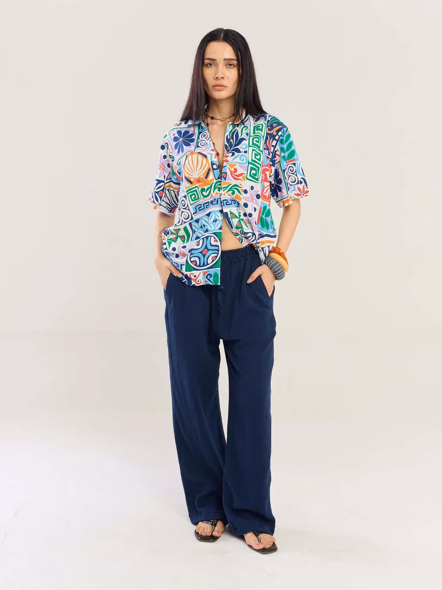 Coastal Tide Printed Shirt image 2